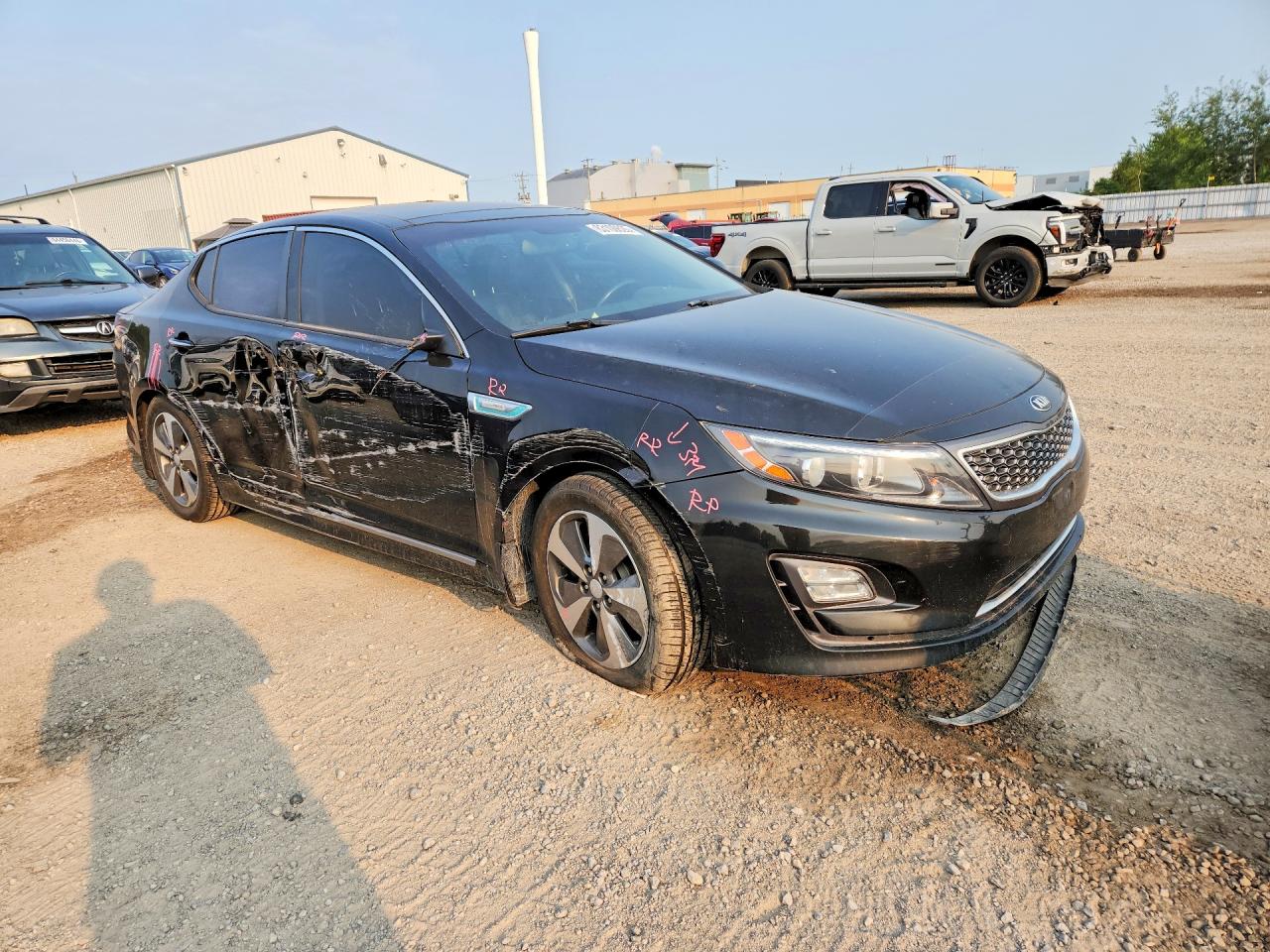 2014 Kia Optima Hybrid Black vin: KNAGN4AD0E5069349