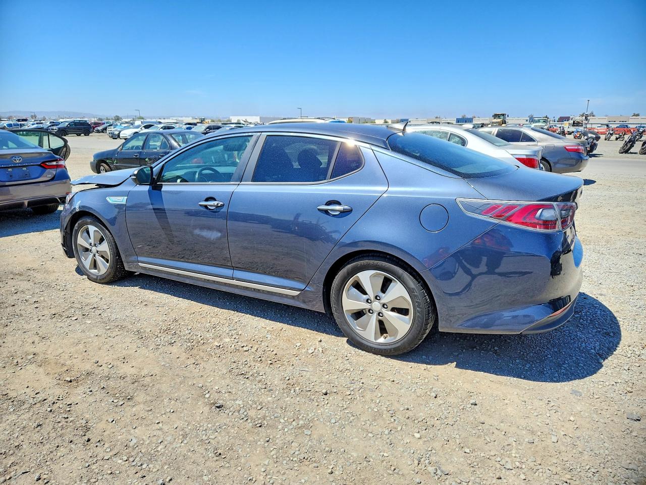 2014 Kia Optima Hybrid Blue vin: KNAGN4AD1E5068307