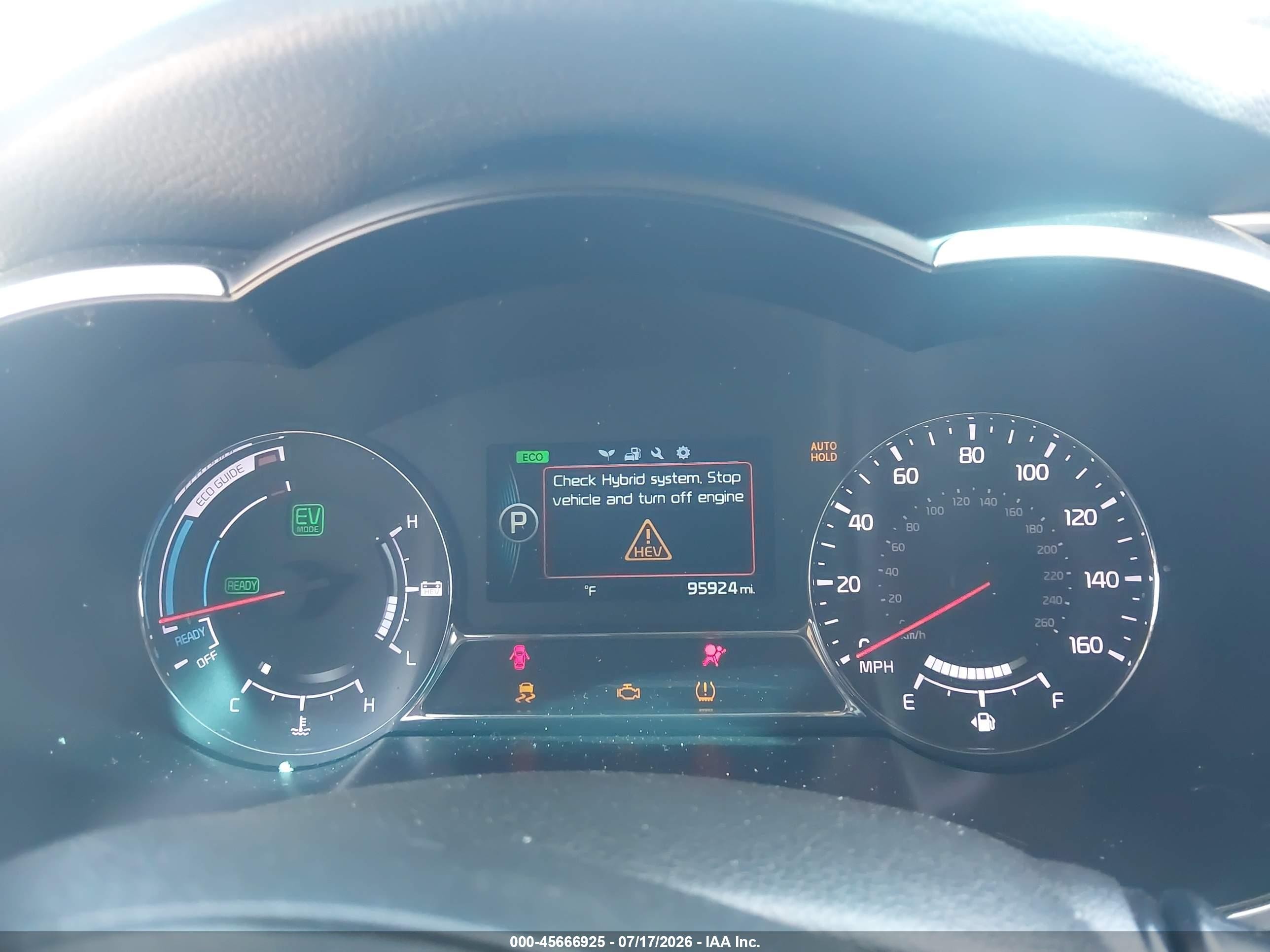 2014 Kia Optima Hybrid Ex Gray vin: KNAGN4AD1E5070249