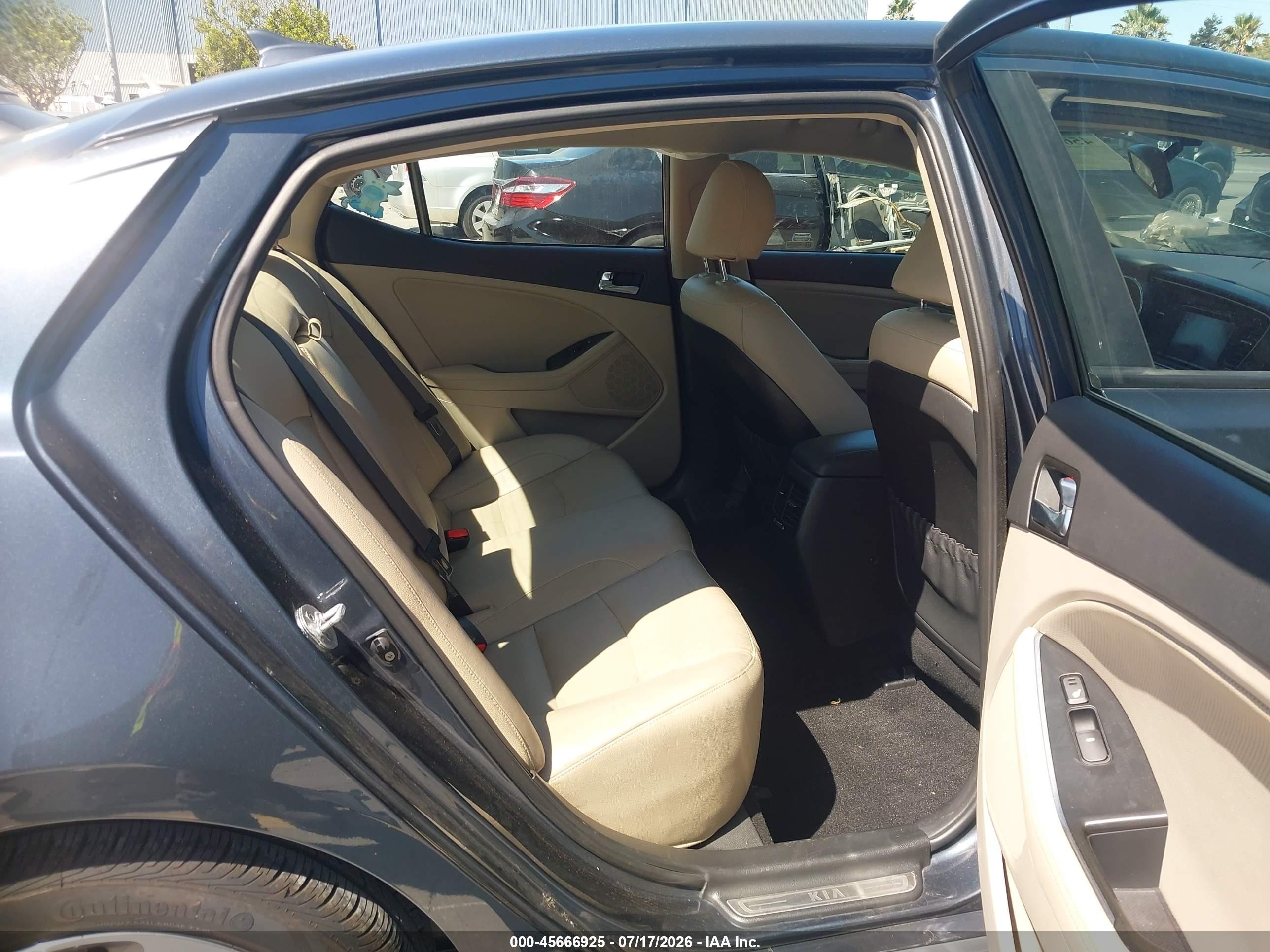 2014 Kia Optima Hybrid Ex Gray vin: KNAGN4AD1E5070249
