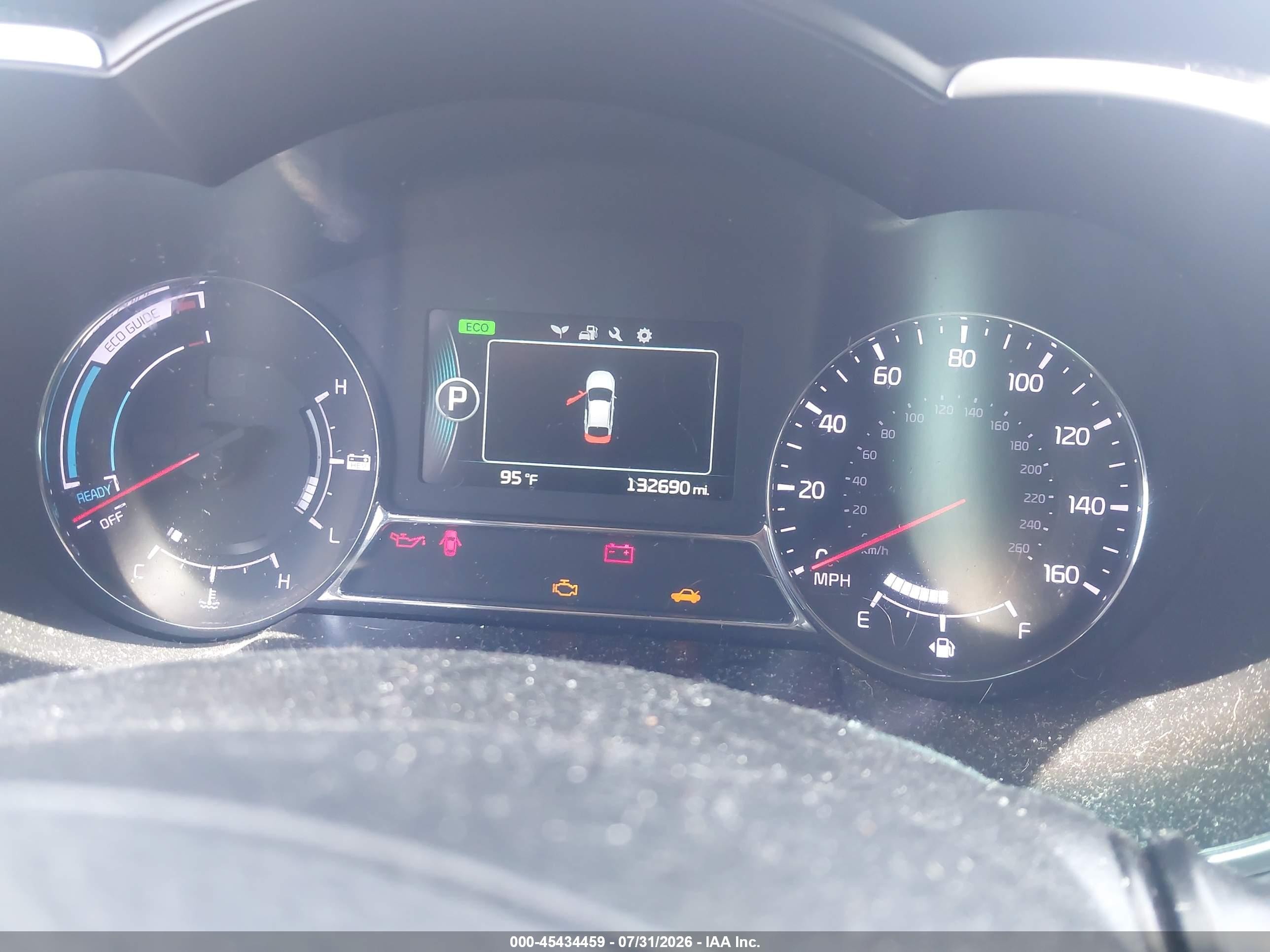 2014 Kia Optima Hybrid Ex White vin: KNAGN4AD3E5066588