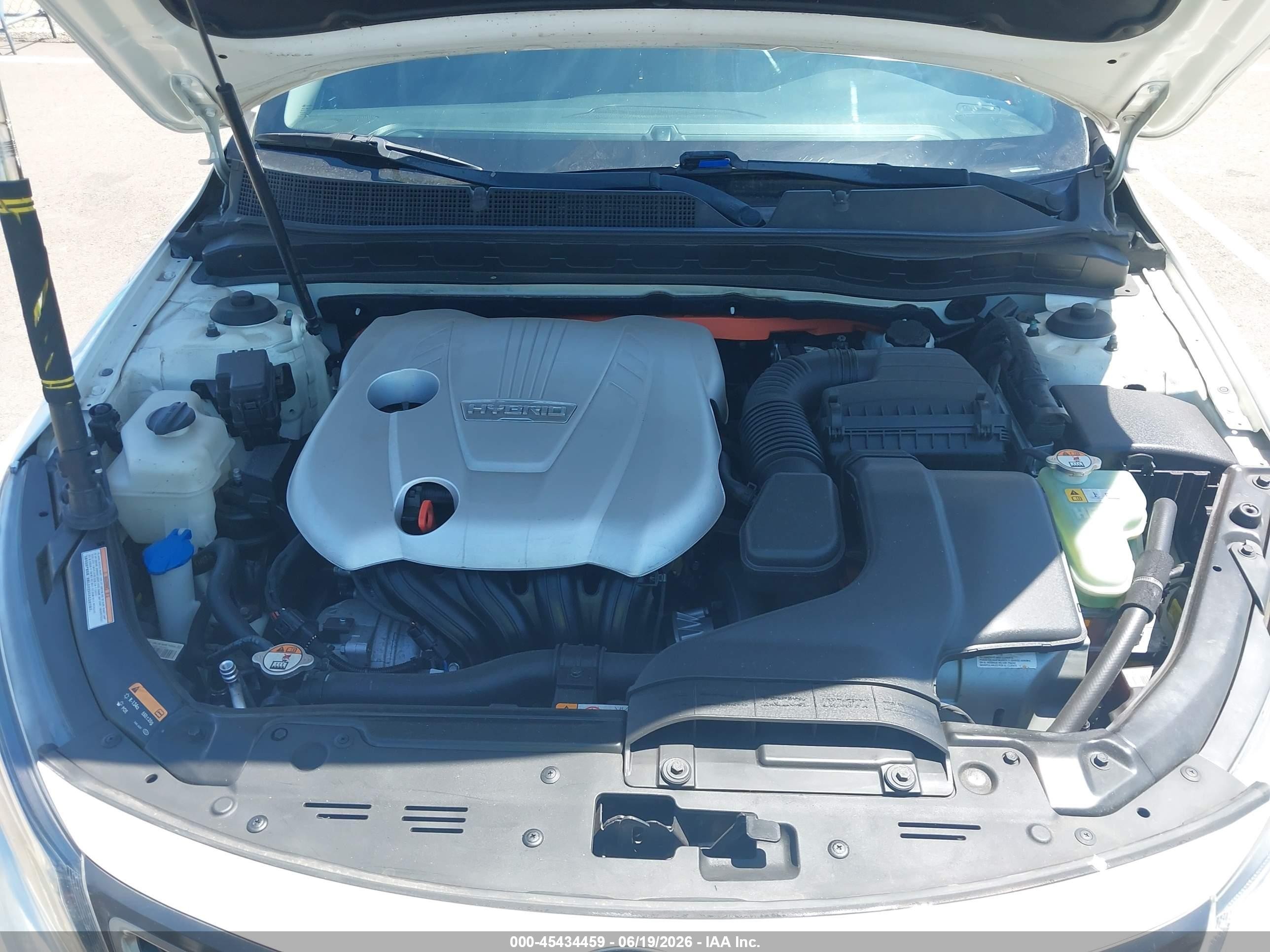 2014 Kia Optima Hybrid Ex White vin: KNAGN4AD3E5066588