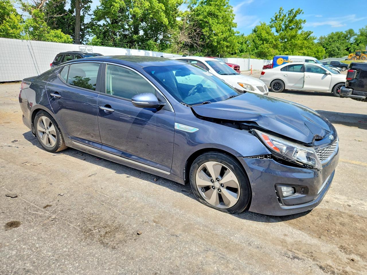 2015 Kia Optima Hybrid Blue vin: KNAGN4AD3F5081965