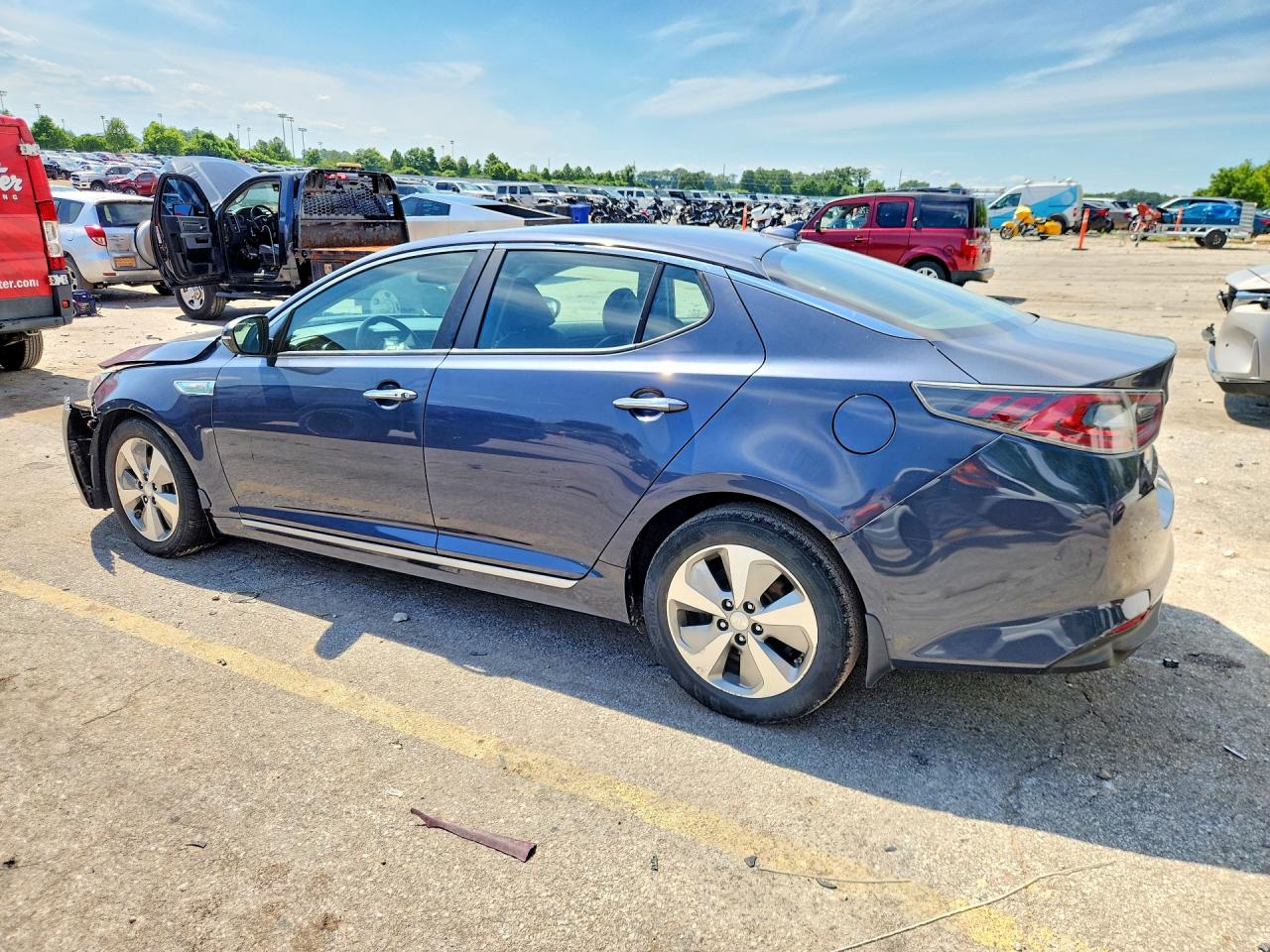 2015 Kia Optima Hybrid Blue vin: KNAGN4AD3F5081965