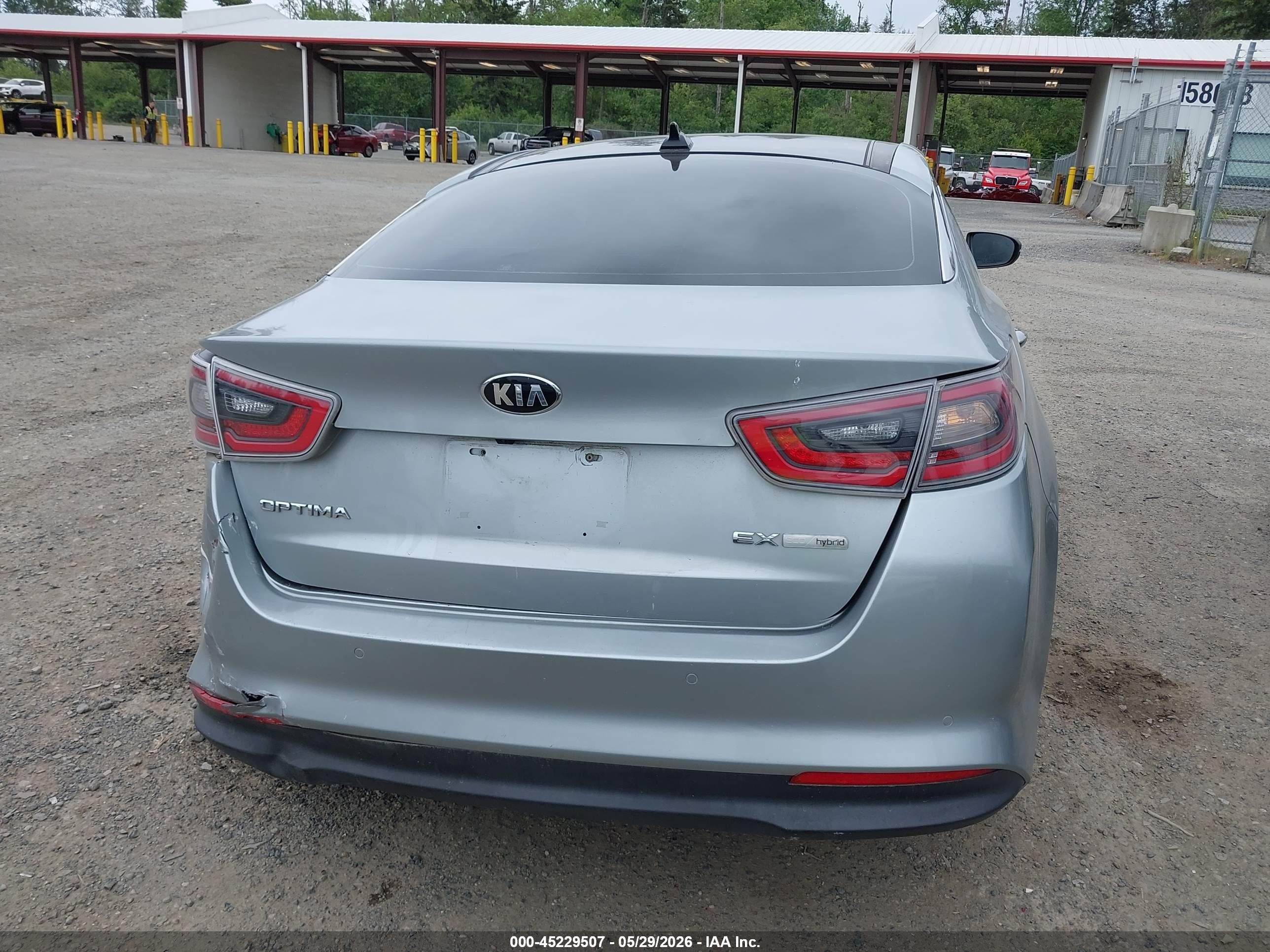 2015 Kia Optima Hybrid Ex Silver vin: KNAGN4AD4F5085149