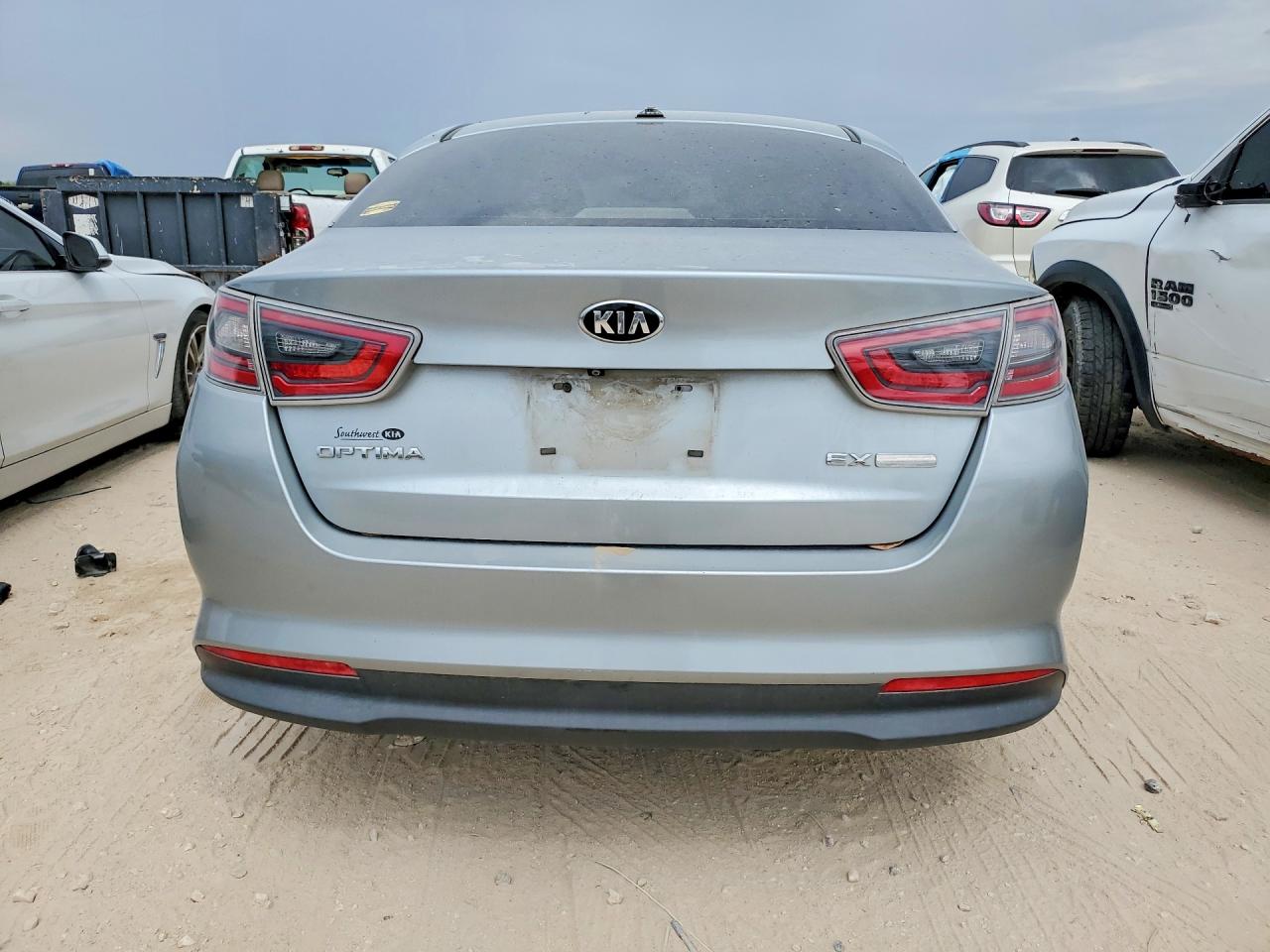 2015 Kia Optima Hybrid Silver vin: KNAGN4AD4F5089458