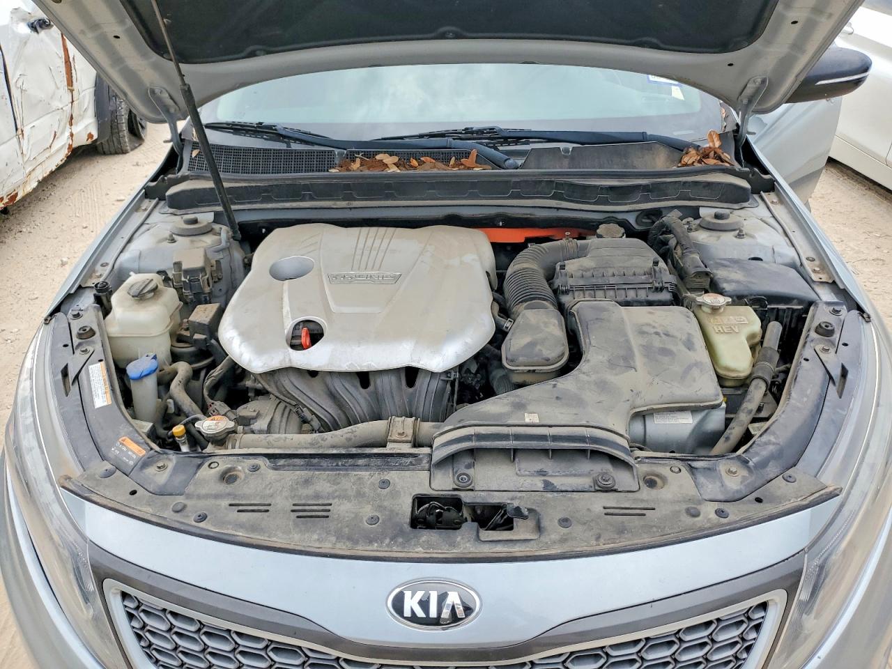 2015 Kia Optima Hybrid Silver vin: KNAGN4AD4F5089458