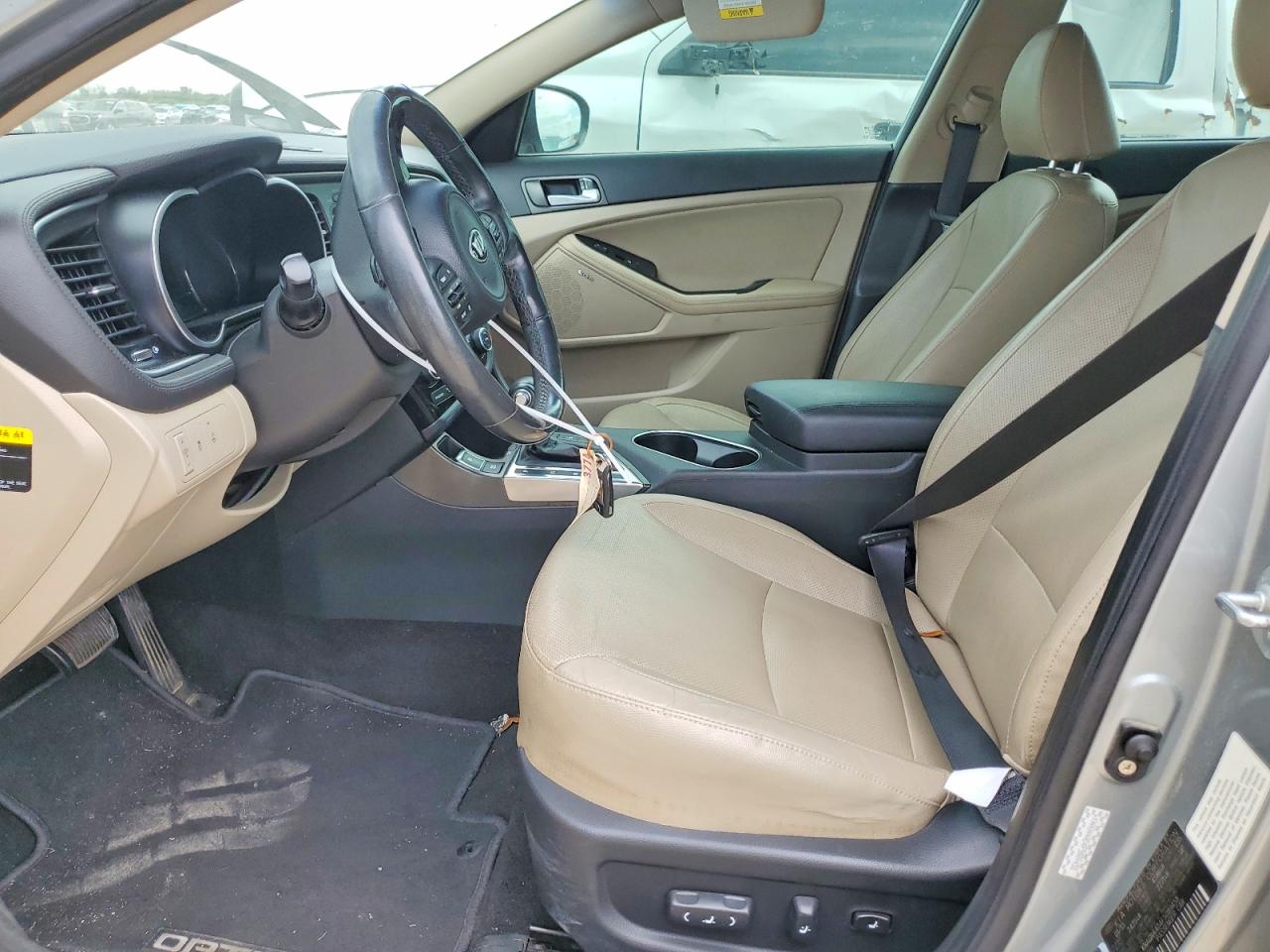 2015 Kia Optima Hybrid Silver vin: KNAGN4AD4F5089458