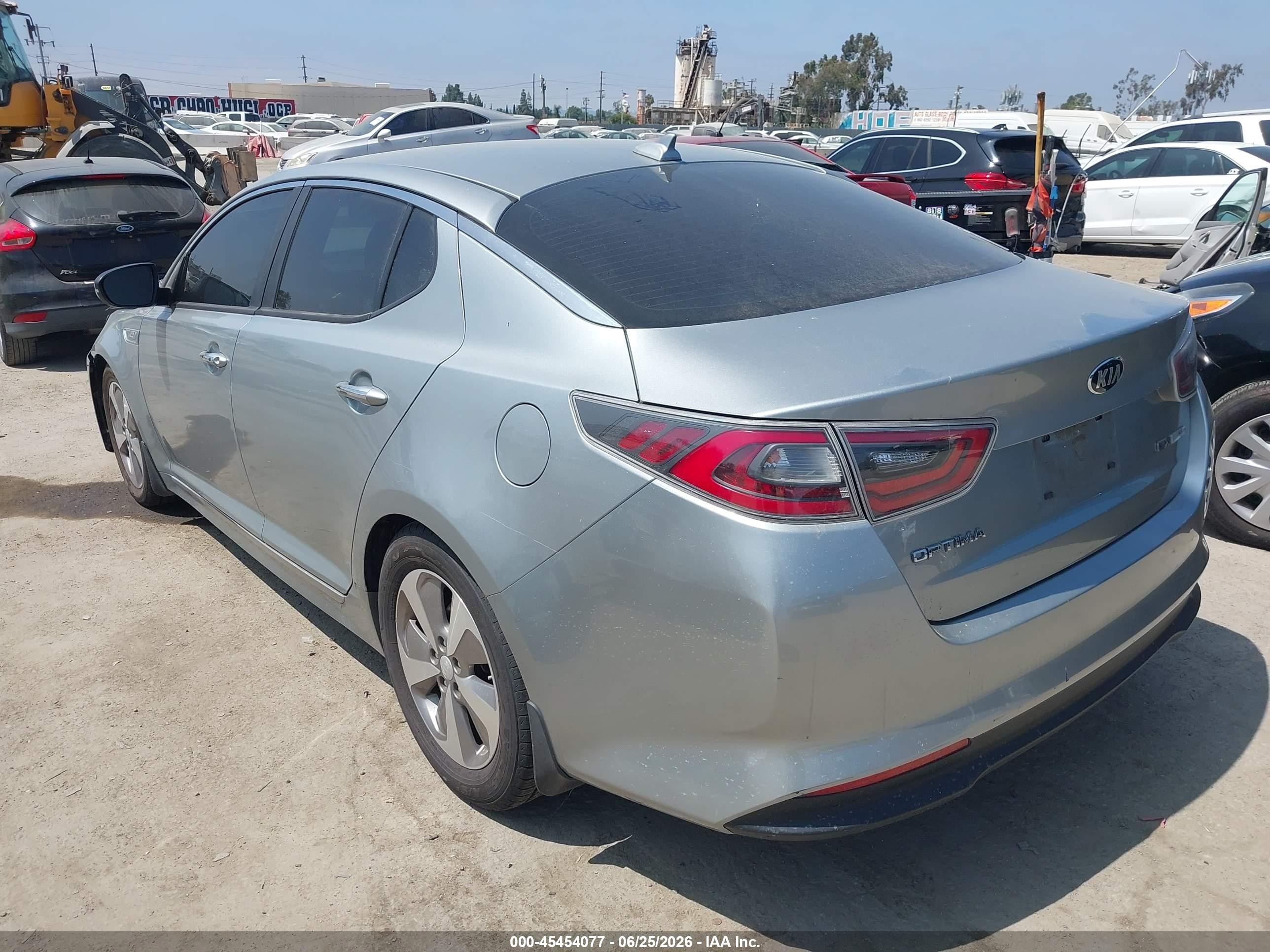 2015 Kia Optima Hybrid Ex Gray vin: KNAGN4AD5F5084253