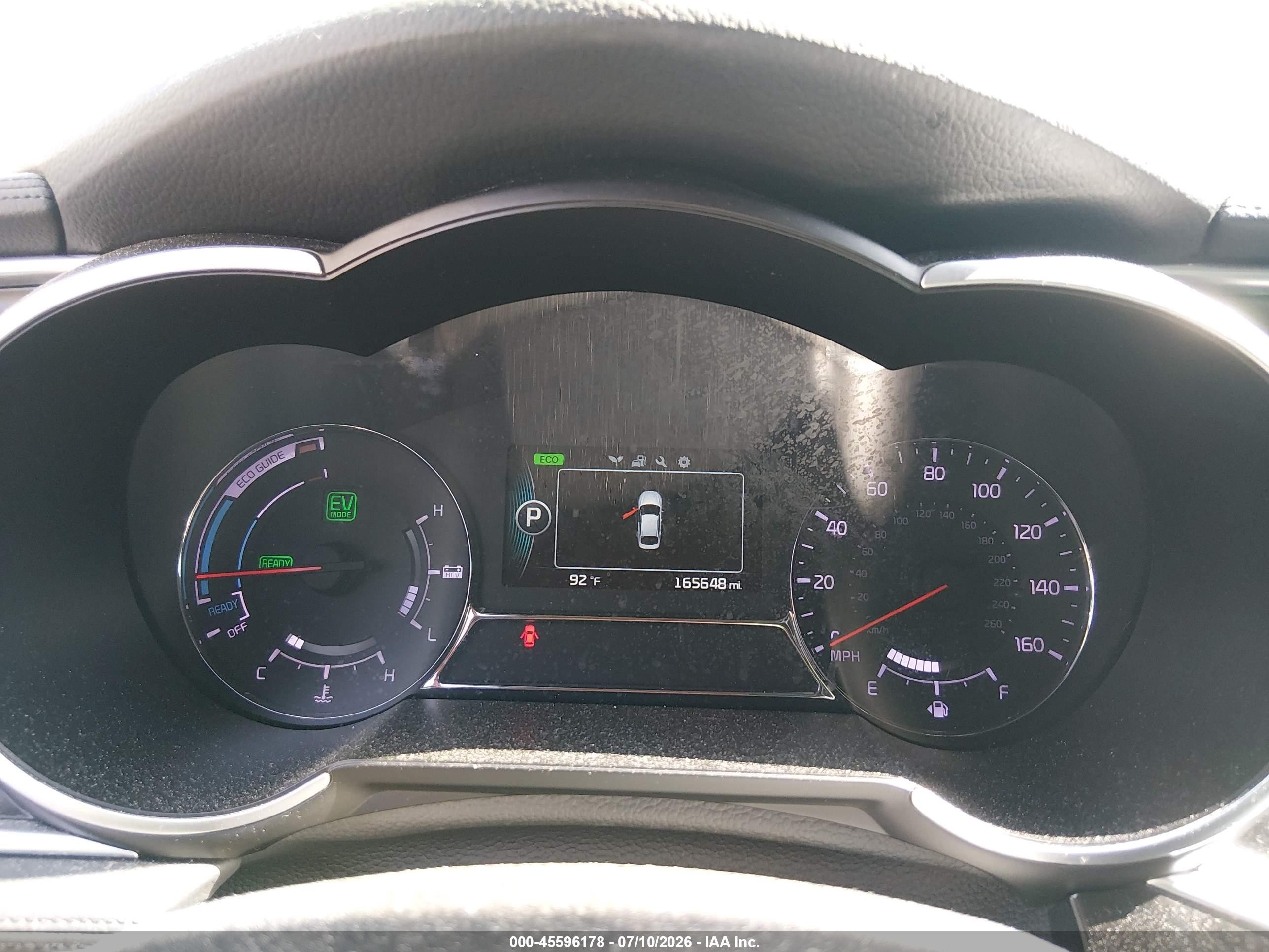 2014 Kia Optima Hybrid Ex White vin: KNAGN4AD6E5063233