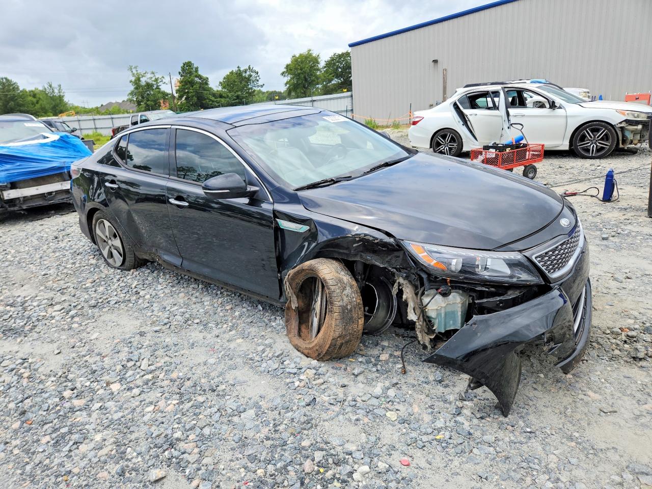 2014 Kia Optima Hybrid Черный vin: KNAGN4AD6E5065399