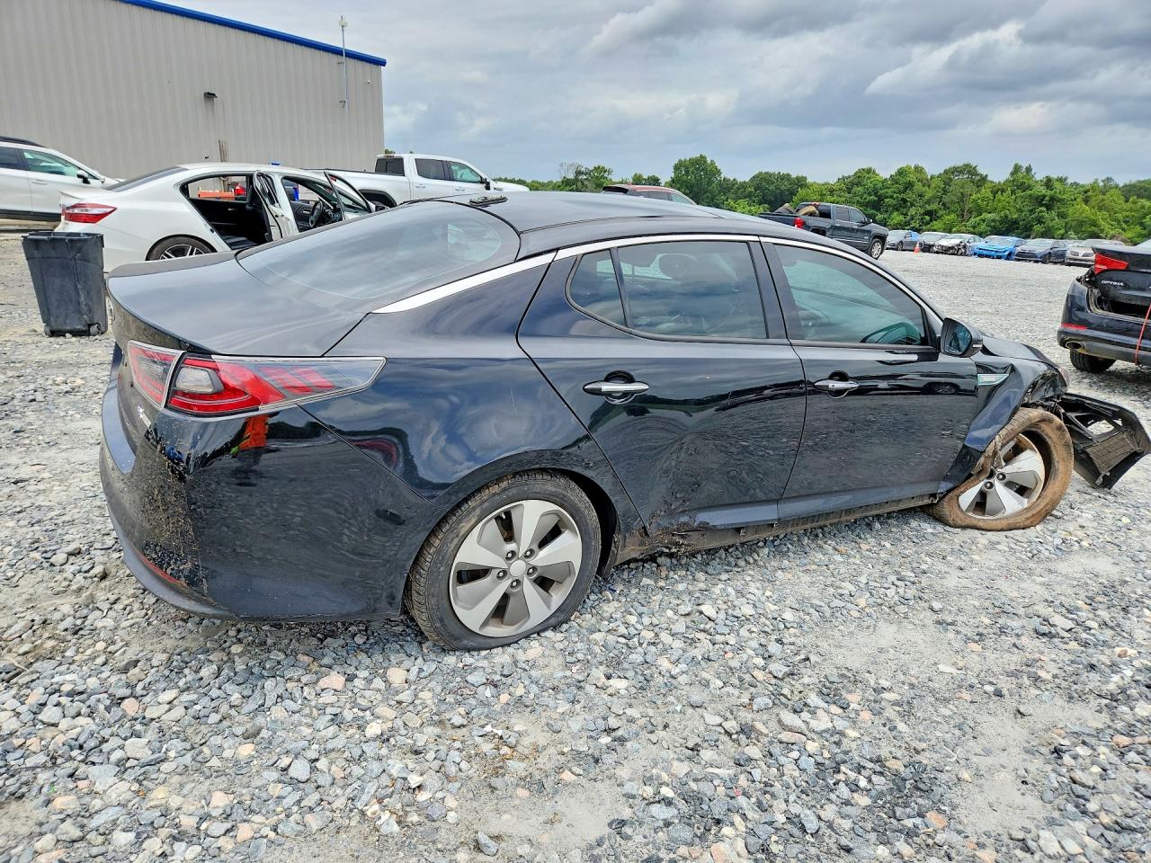 2014 Kia Optima Hybrid Черный vin: KNAGN4AD6E5065399