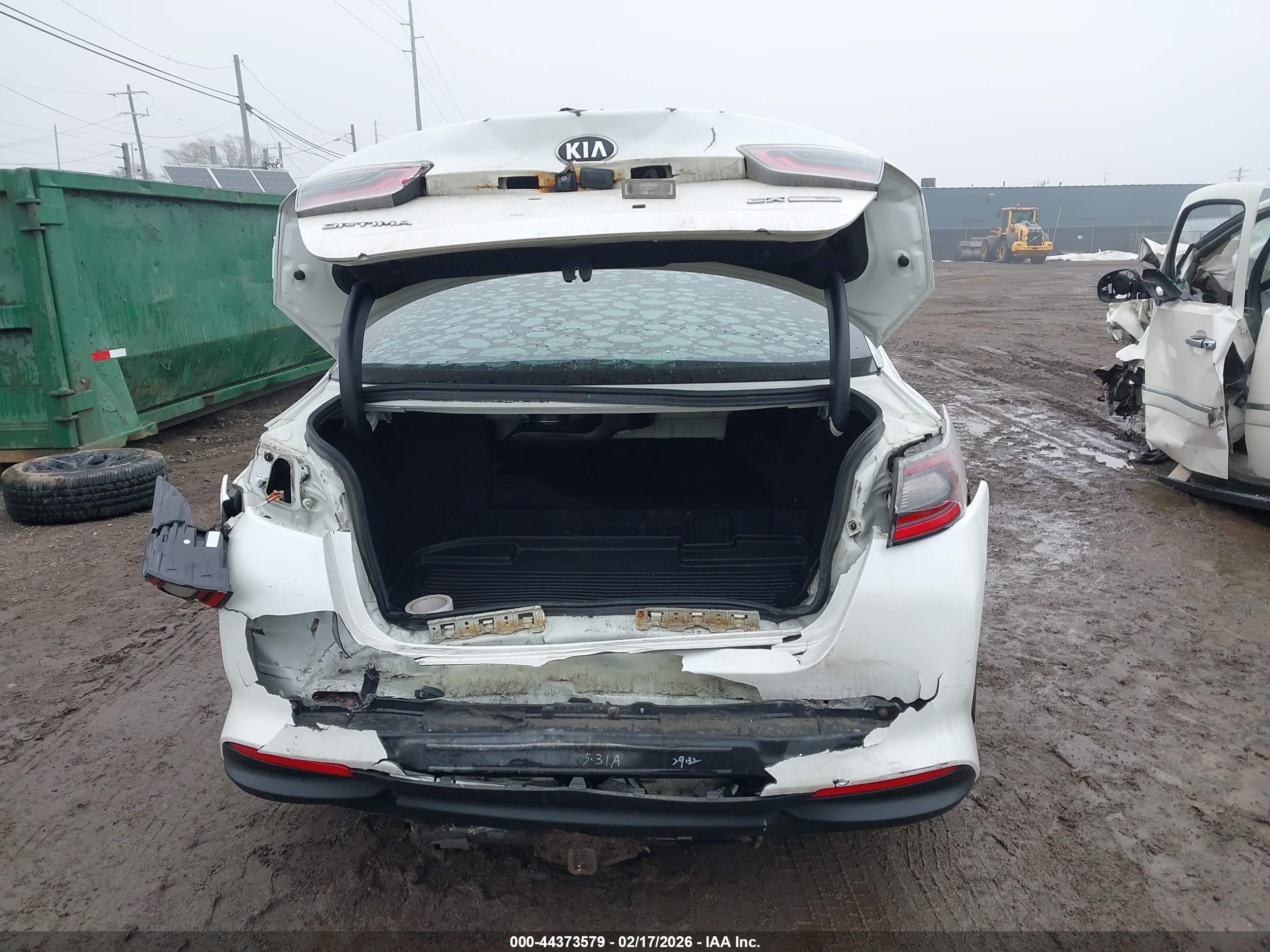 2014 Kia Optima Hybrid Ex White vin: KNAGN4AD6E5076029
