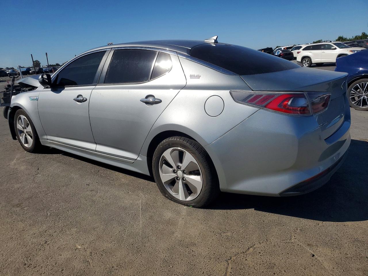 2015 Kia Optima Hybrid Silver vin: KNAGN4AD7F5080043