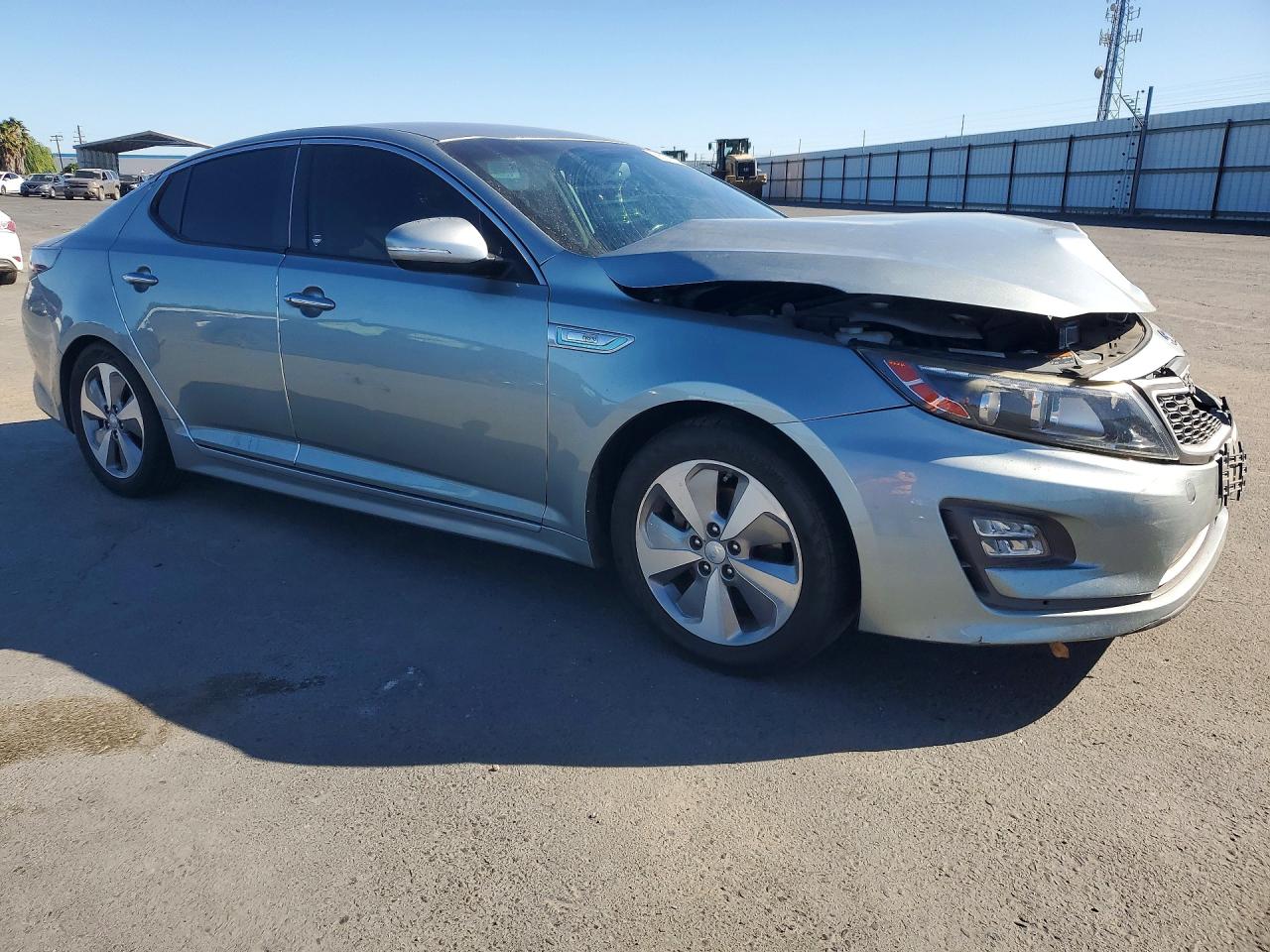 2015 Kia Optima Hybrid Silver vin: KNAGN4AD7F5080043