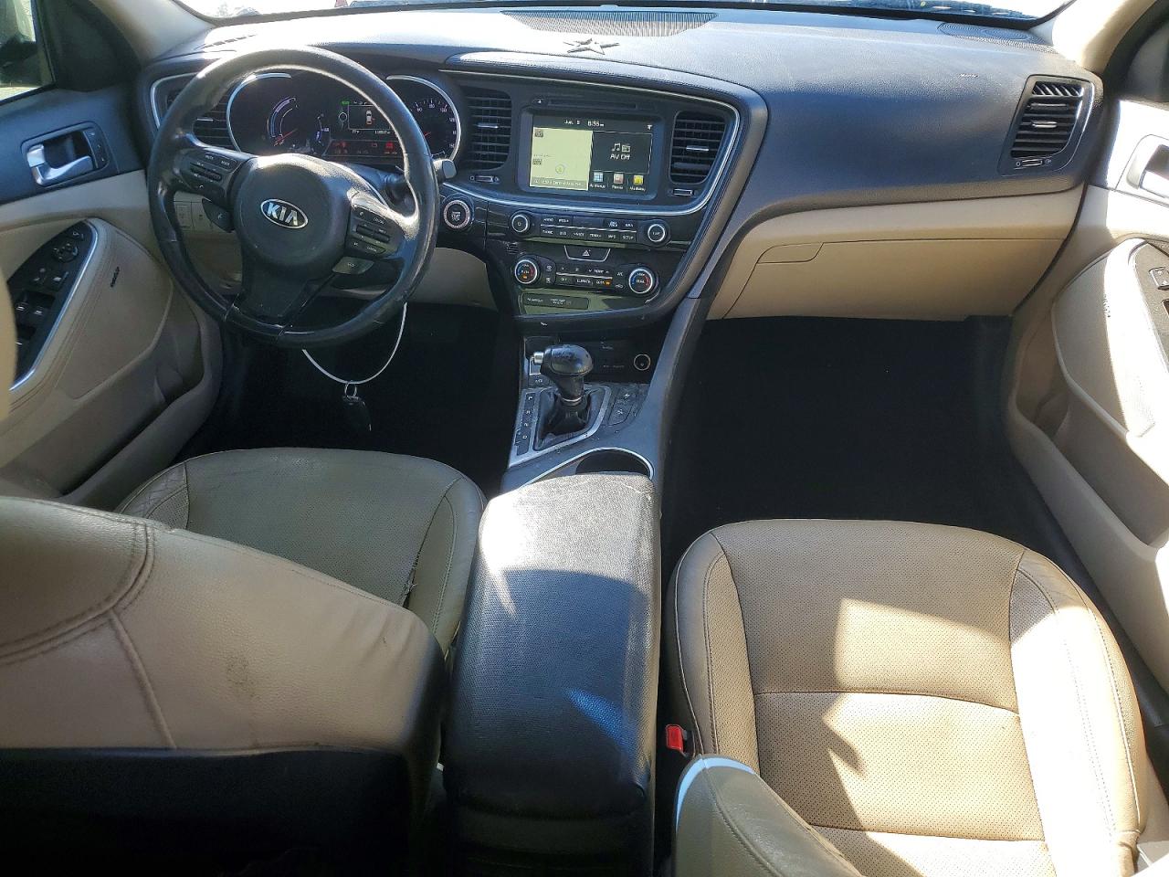 2015 Kia Optima Hybrid Silver vin: KNAGN4AD7F5080043
