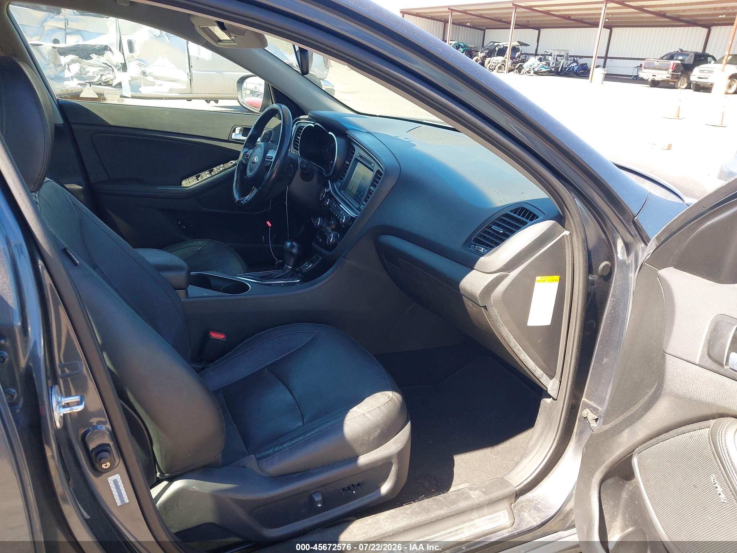 2015 Kia Optima Hybrid Ex Gray vin: KNAGN4AD7F5080270
