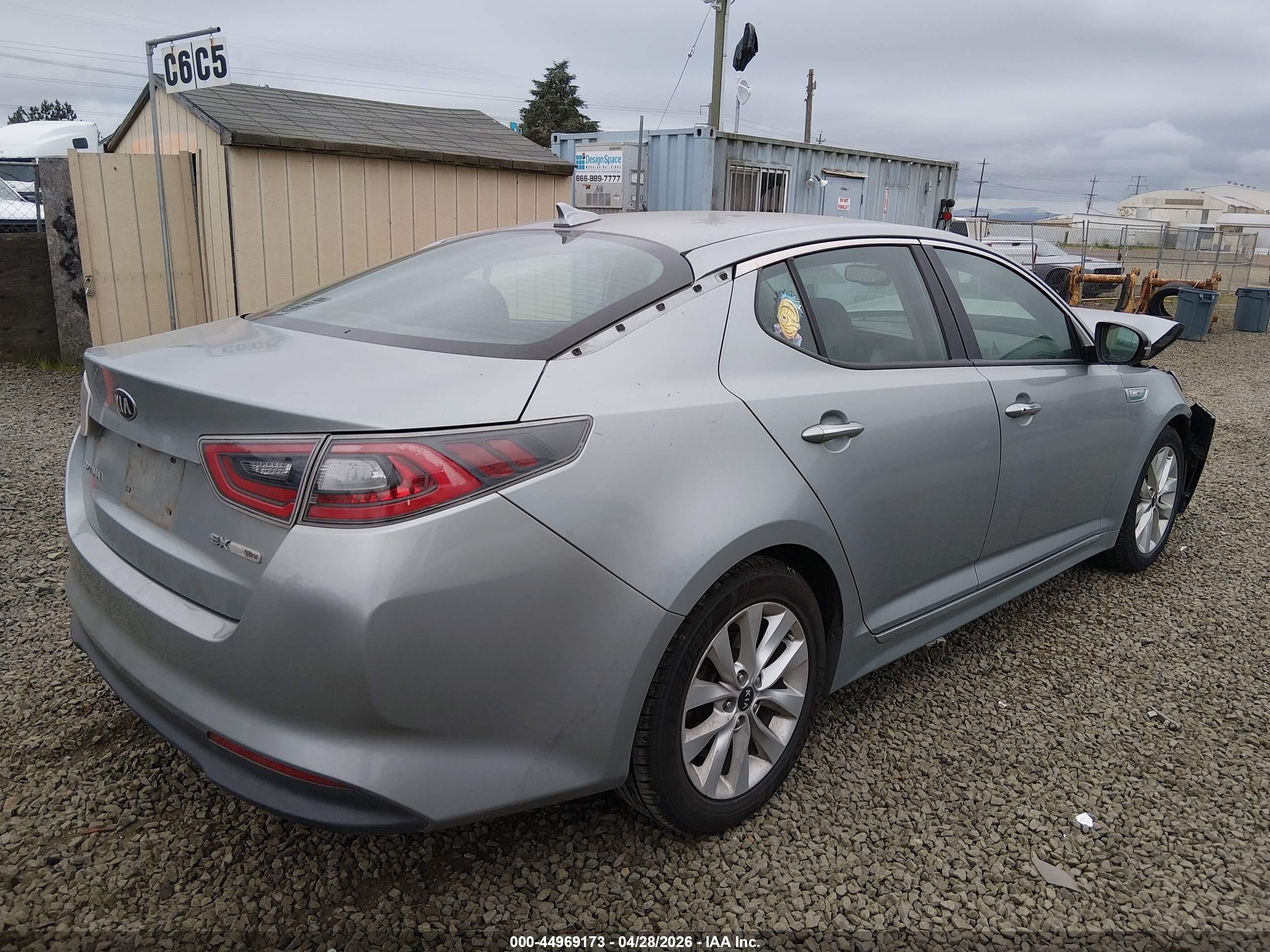 2015 Kia Optima Hybrid Ex Light Blue vin: KNAGN4AD7F5080818