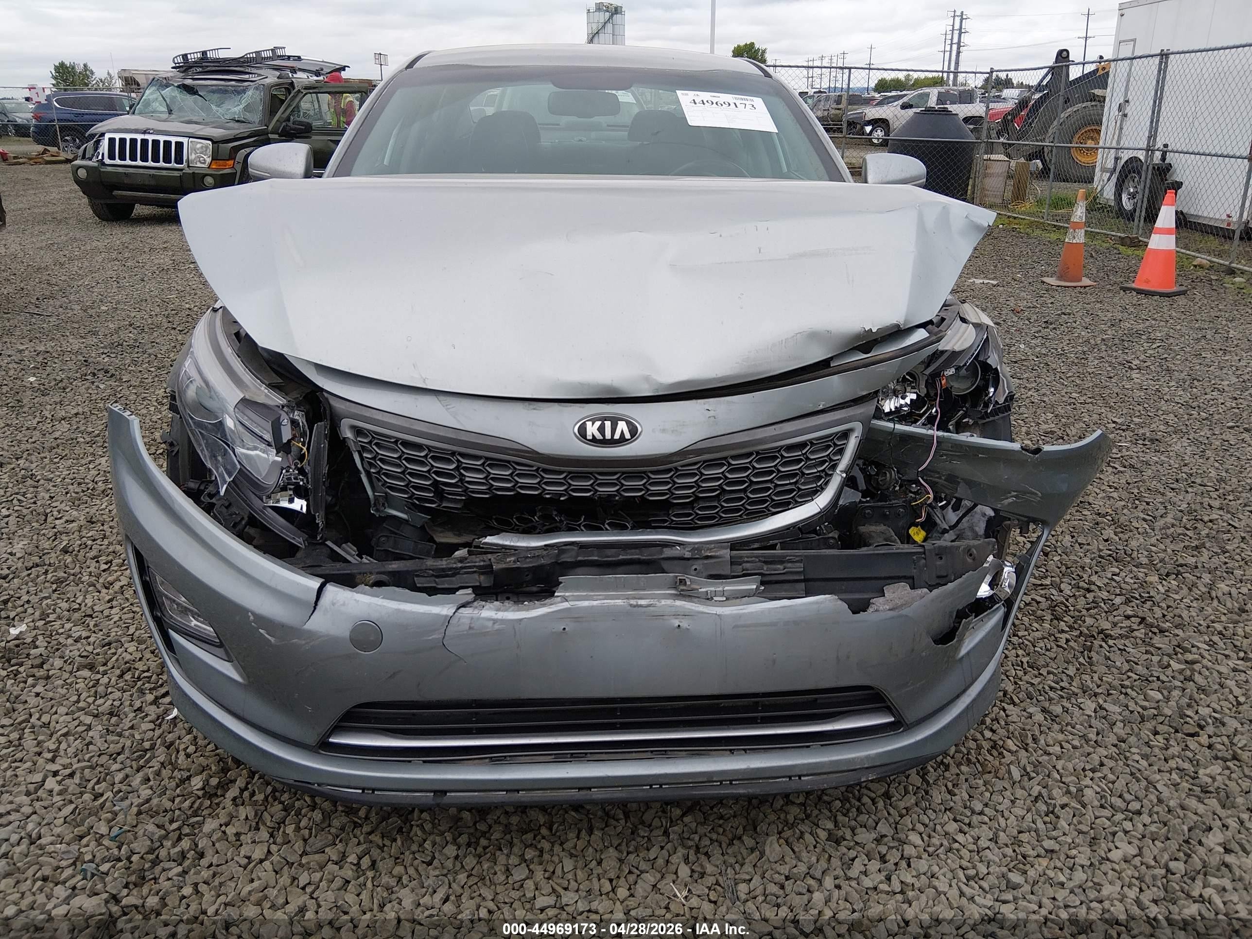 2015 Kia Optima Hybrid Ex Light Blue vin: KNAGN4AD7F5080818