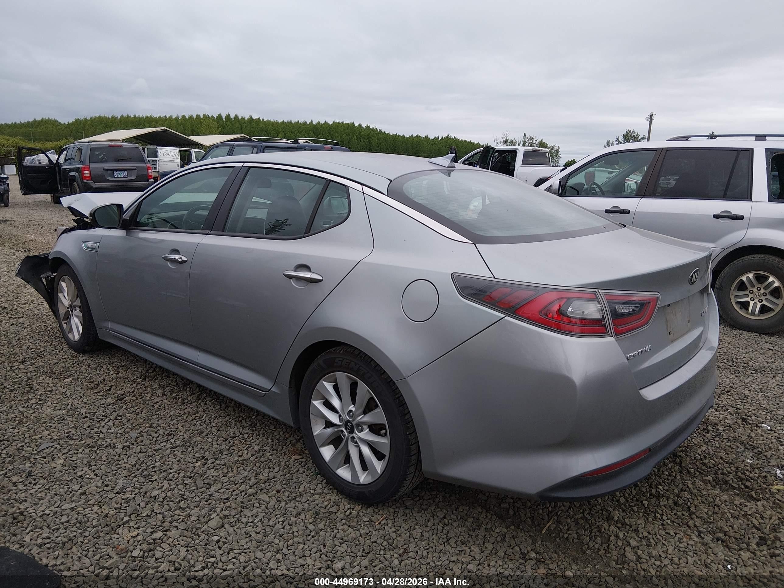 2015 Kia Optima Hybrid Ex Light Blue vin: KNAGN4AD7F5080818