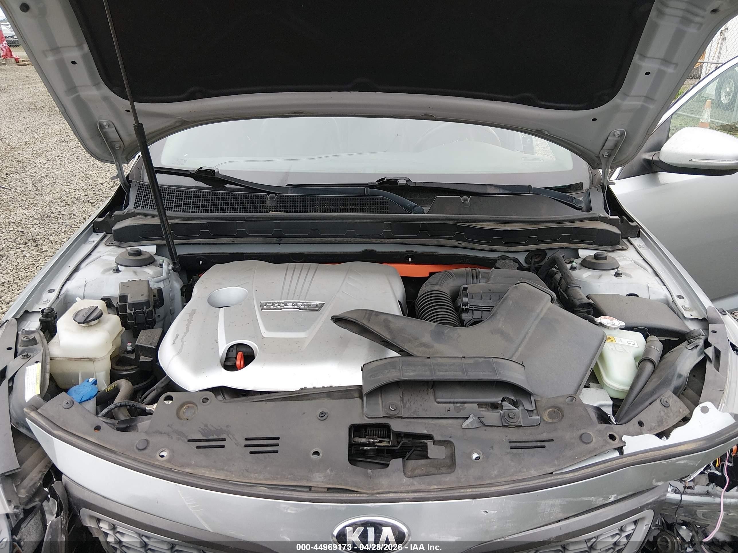 2015 Kia Optima Hybrid Ex Light Blue vin: KNAGN4AD7F5080818
