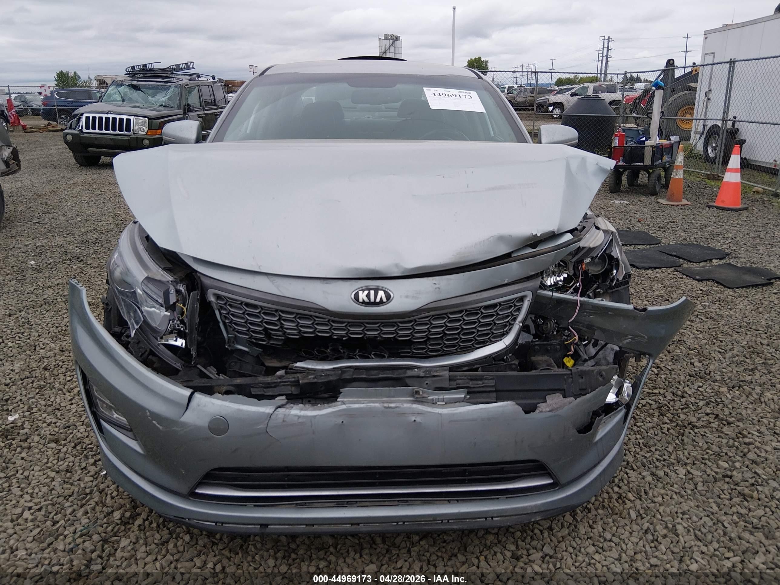 2015 Kia Optima Hybrid Ex Light Blue vin: KNAGN4AD7F5080818