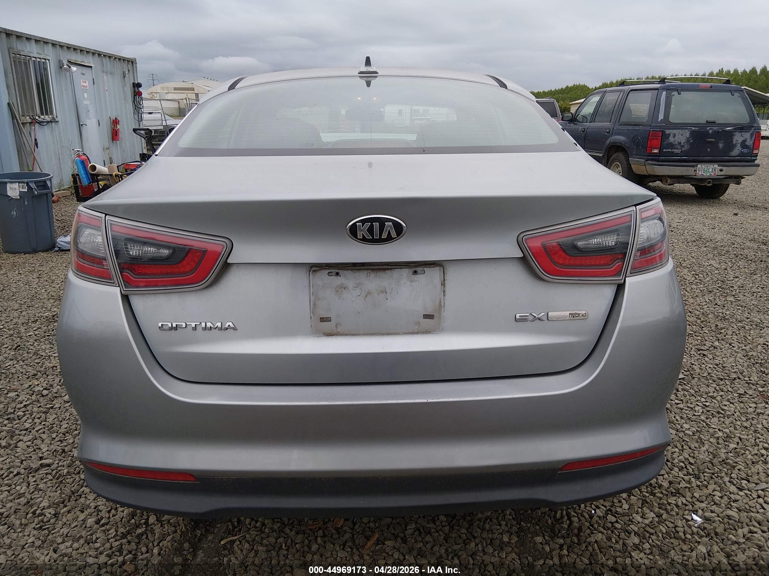 2015 Kia Optima Hybrid Ex Light Blue vin: KNAGN4AD7F5080818