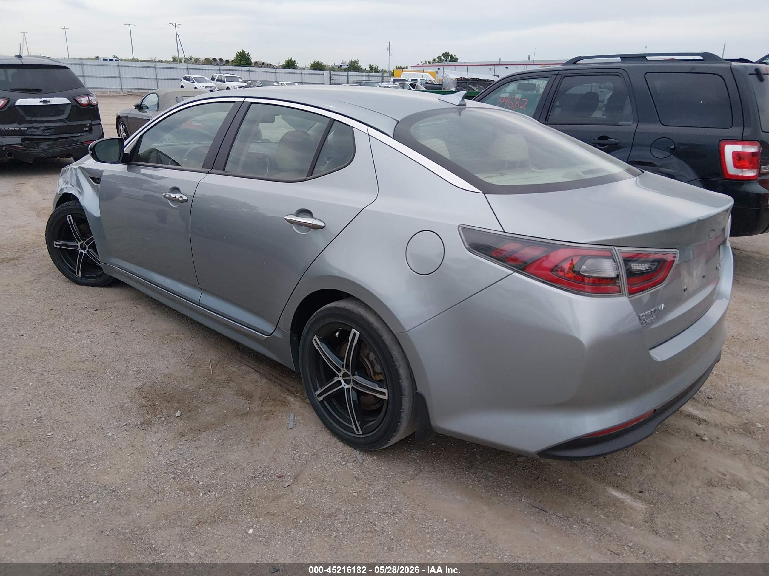 2015 Kia Optima Hybrid Ex Light Blue vin: KNAGN4AD7F5088773