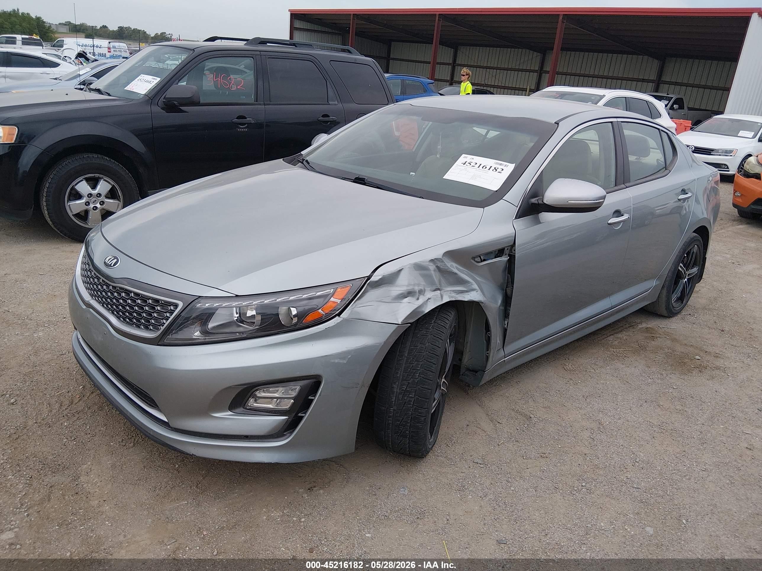 2015 Kia Optima Hybrid Ex Light Blue vin: KNAGN4AD7F5088773