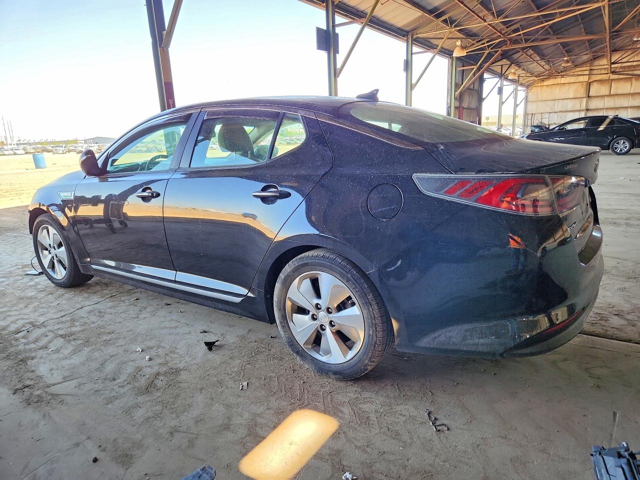 2015 Kia Optima Hybrid Black vin: KNAGN4AD7F5090975