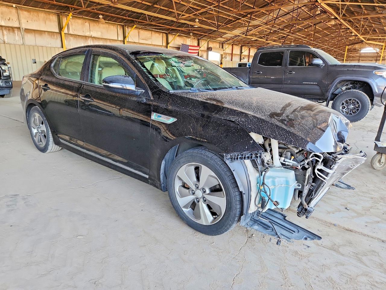 2015 Kia Optima Hybrid Black vin: KNAGN4AD7F5090975