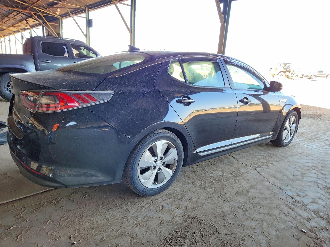 2015 Kia Optima Hybrid Black vin: KNAGN4AD7F5090975