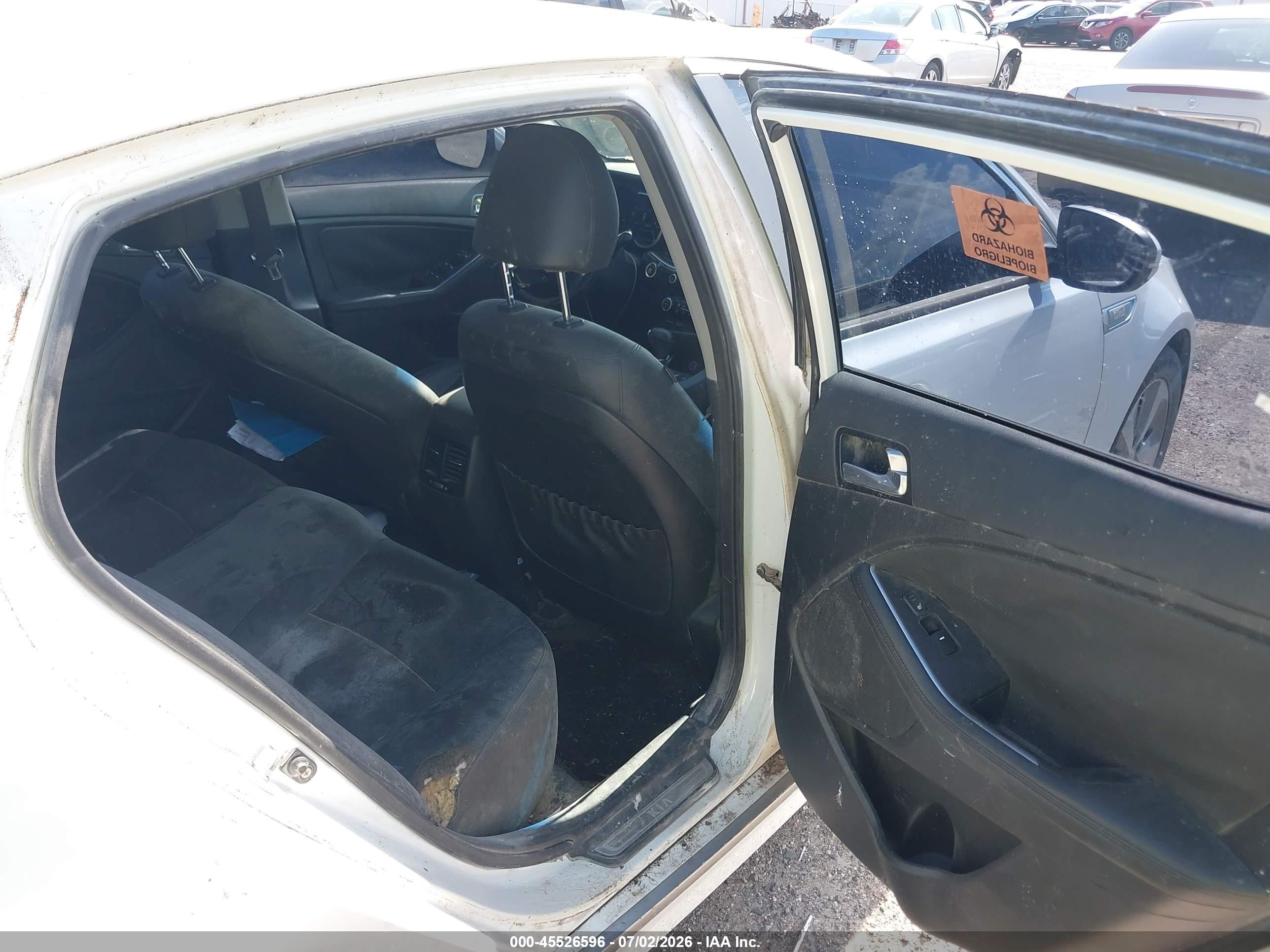 2015 Kia Optima Hybrid Ex White vin: KNAGN4AD7F5091740