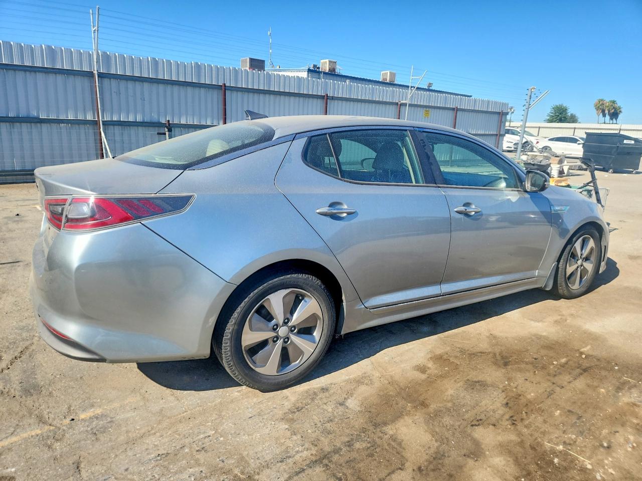 2015 Kia Optima Hybrid Silver vin: KNAGN4AD8F5080052