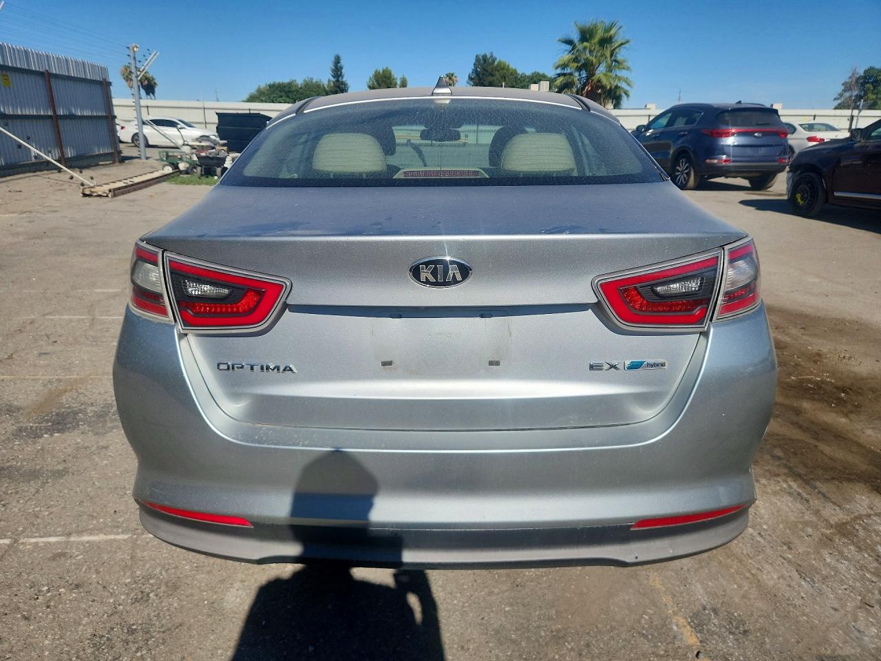 2015 Kia Optima Hybrid Silver vin: KNAGN4AD8F5080052