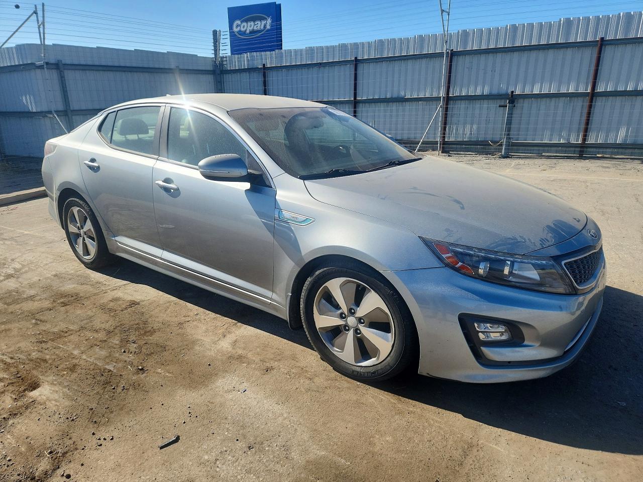 2015 Kia Optima Hybrid Silver vin: KNAGN4AD8F5080052