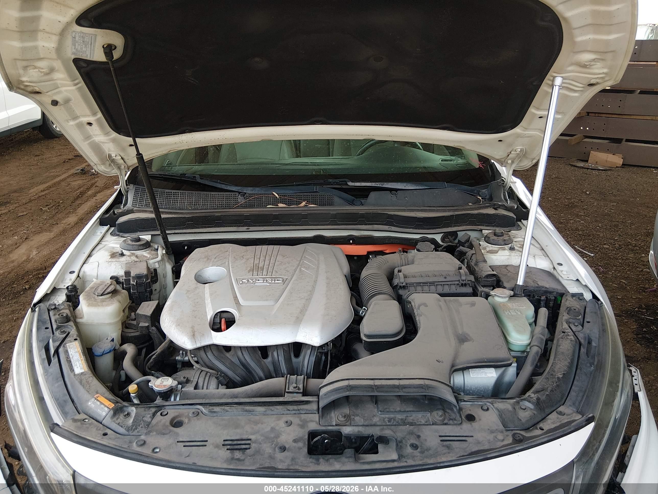 2015 Kia Optima Hybrid Ex Белый vin: KNAGN4AD8F5080181