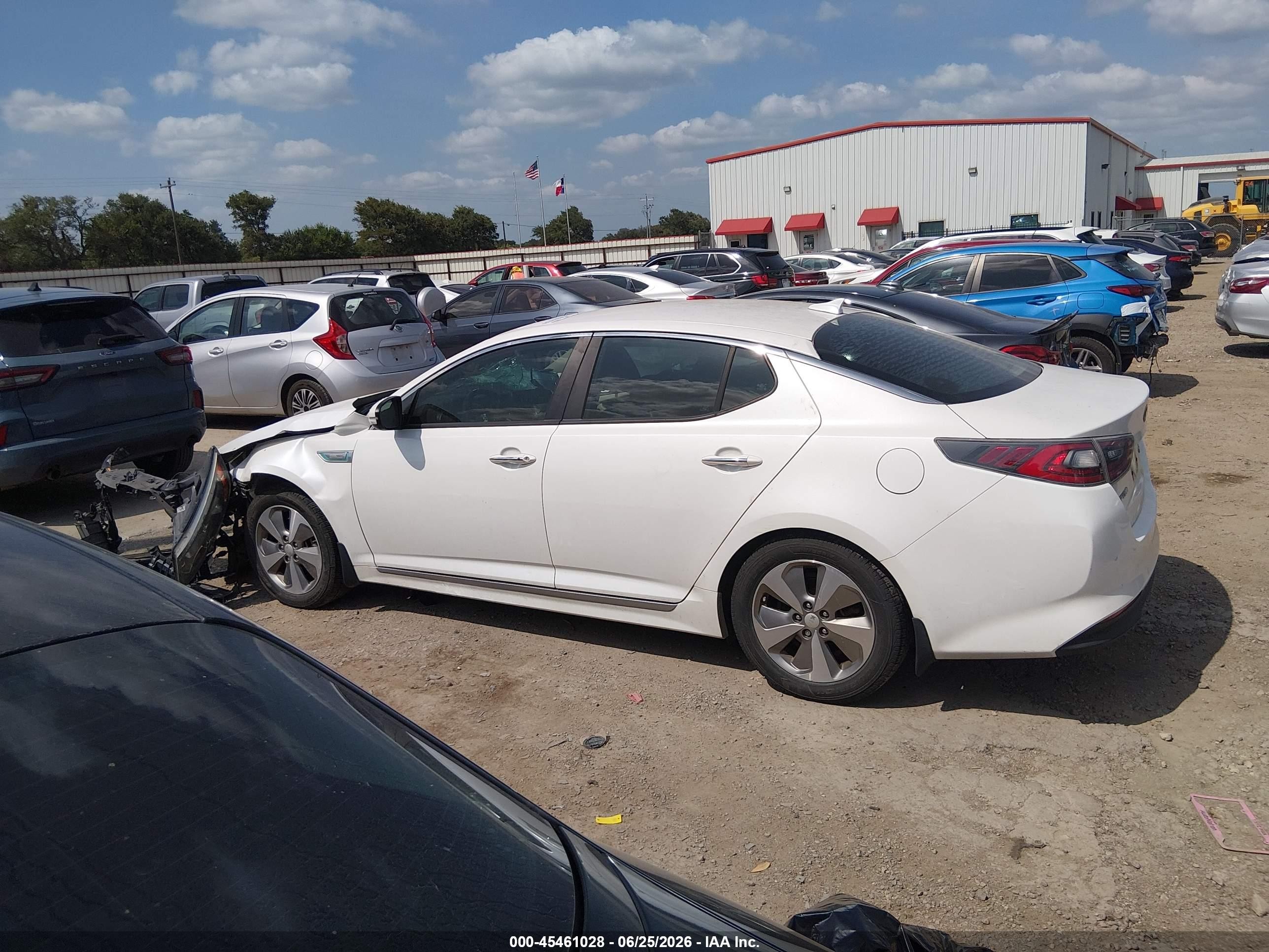2015 Kia Optima Hybrid Ex Белый vin: KNAGN4AD8F5090516