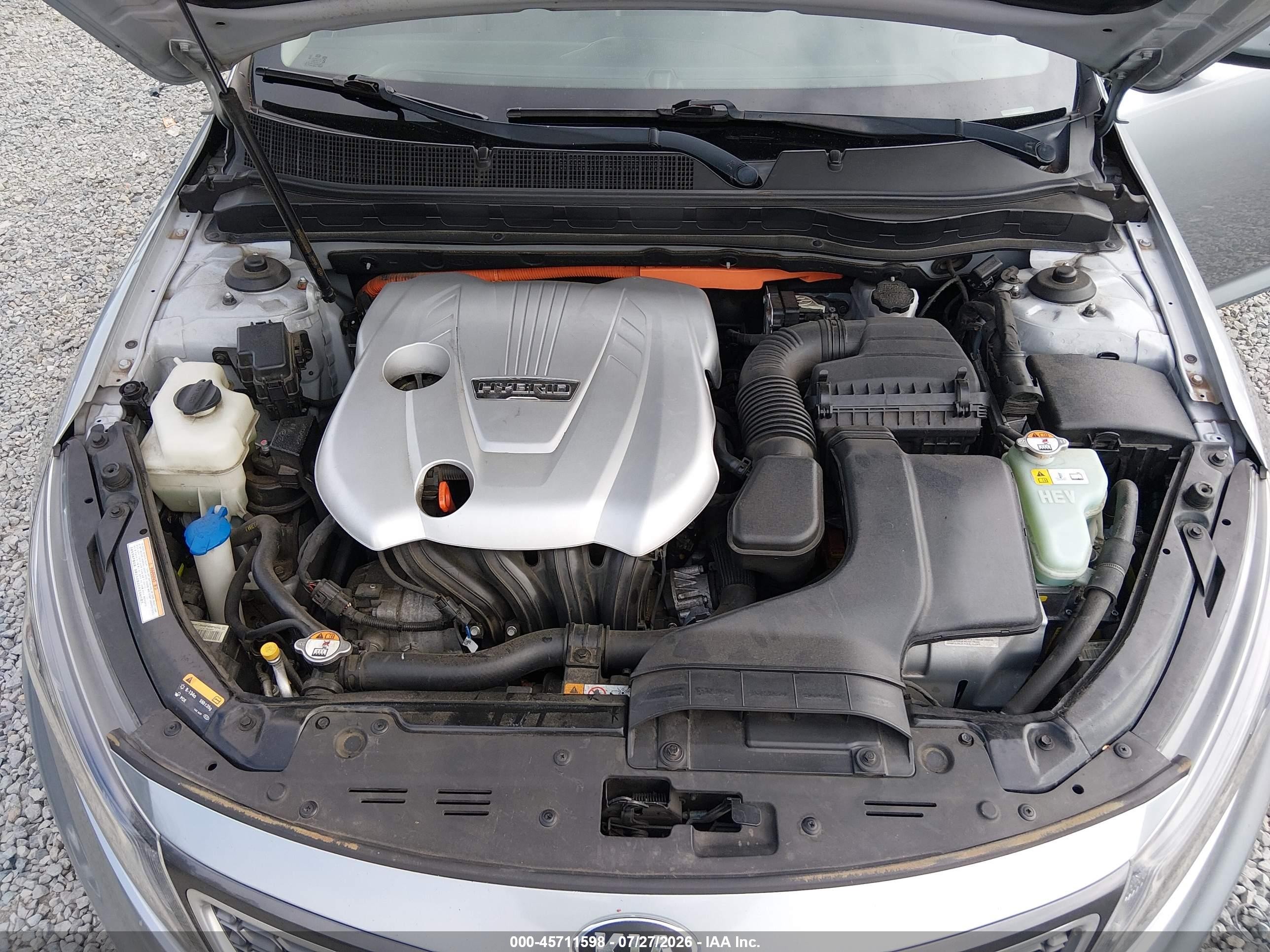 2014 Kia Optima Hybrid Ex Silver vin: KNAGN4AD9E5067566