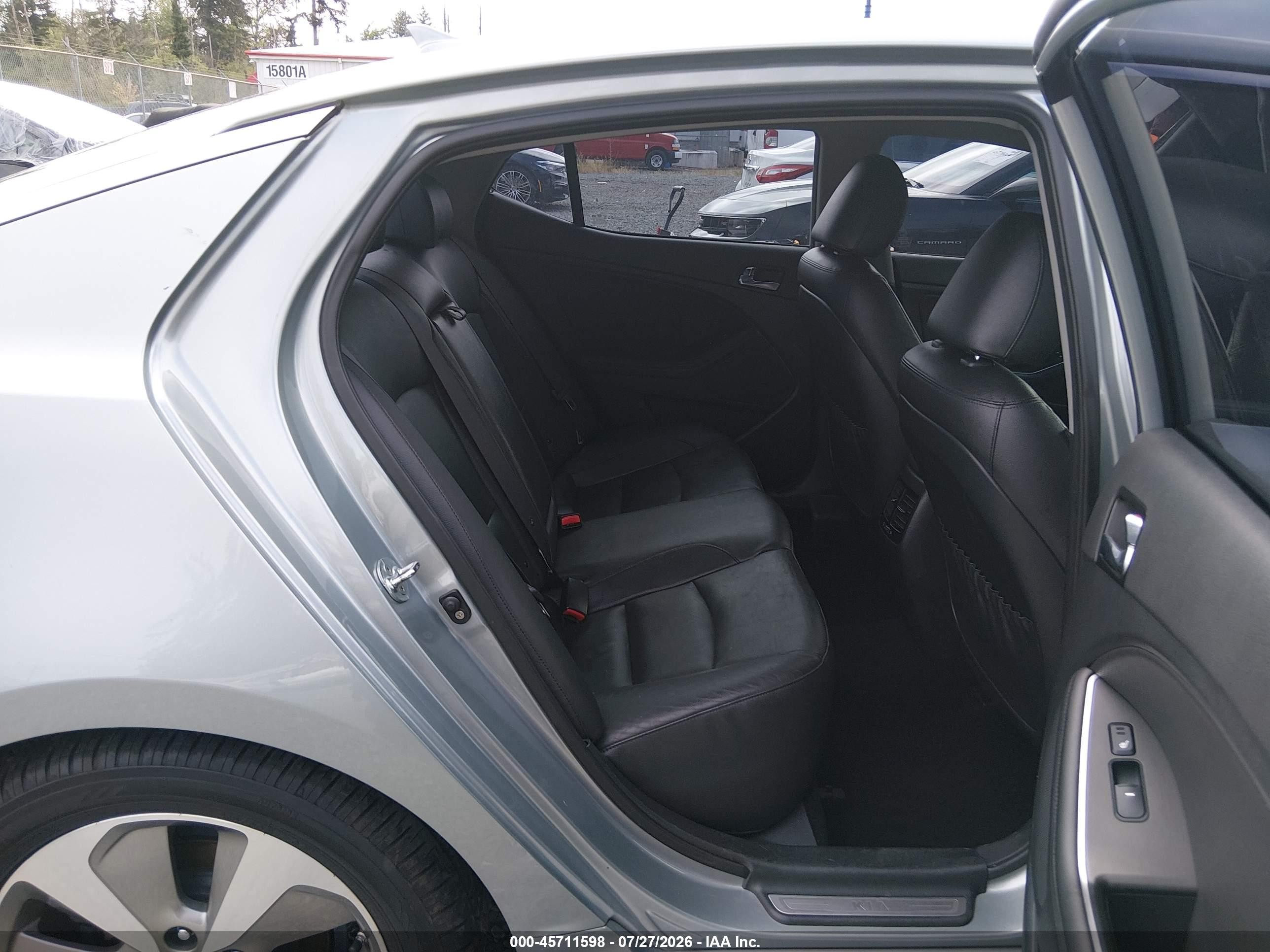 2014 Kia Optima Hybrid Ex Silver vin: KNAGN4AD9E5067566