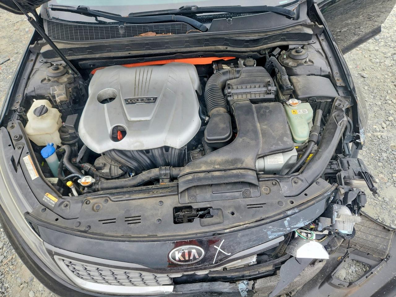 2014 Kia Optima Hybrid Black vin: KNAGN4ADXE5074591