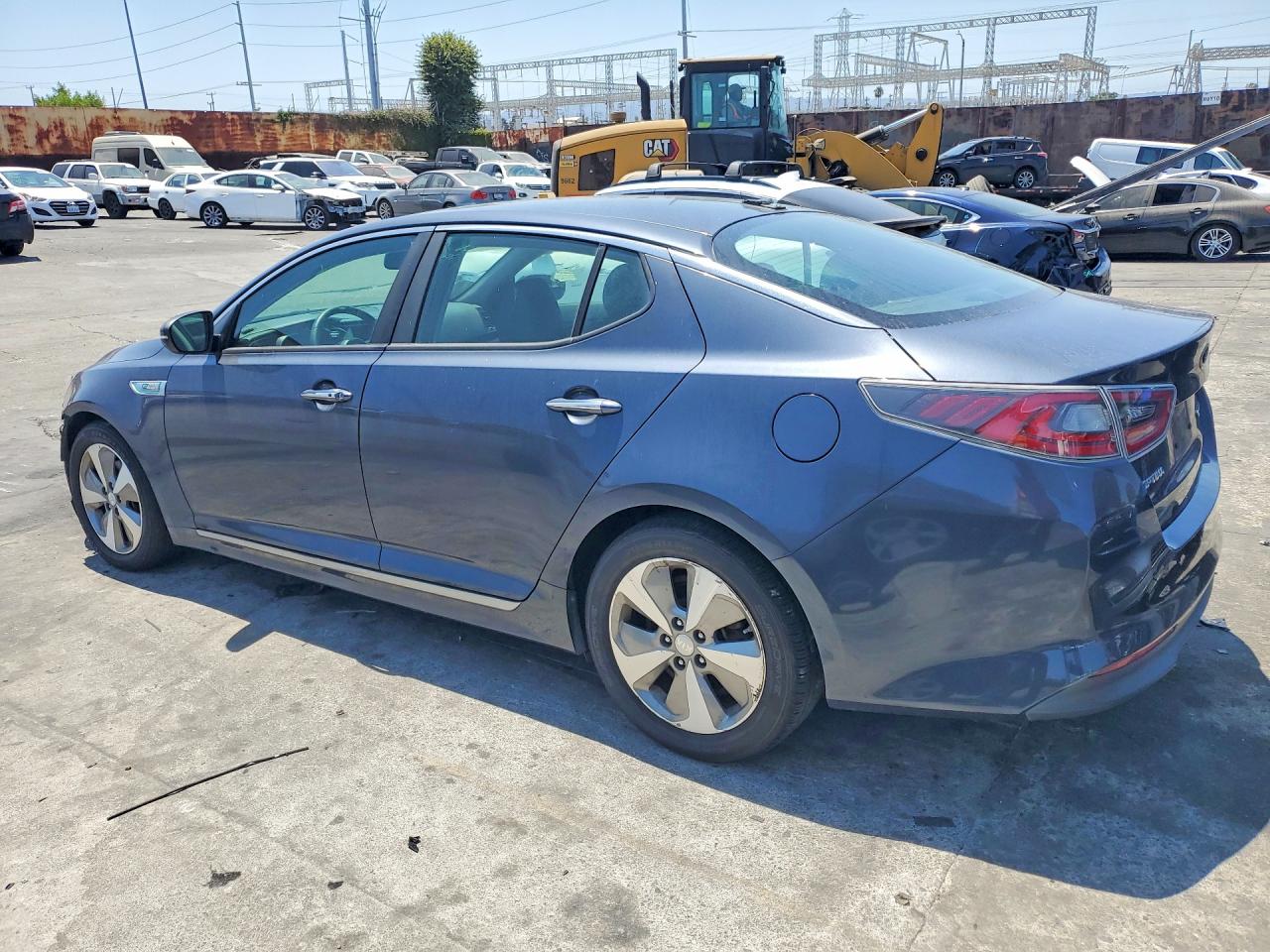2015 Kia Optima Hybrid Blue vin: KNAGN4ADXF5080635