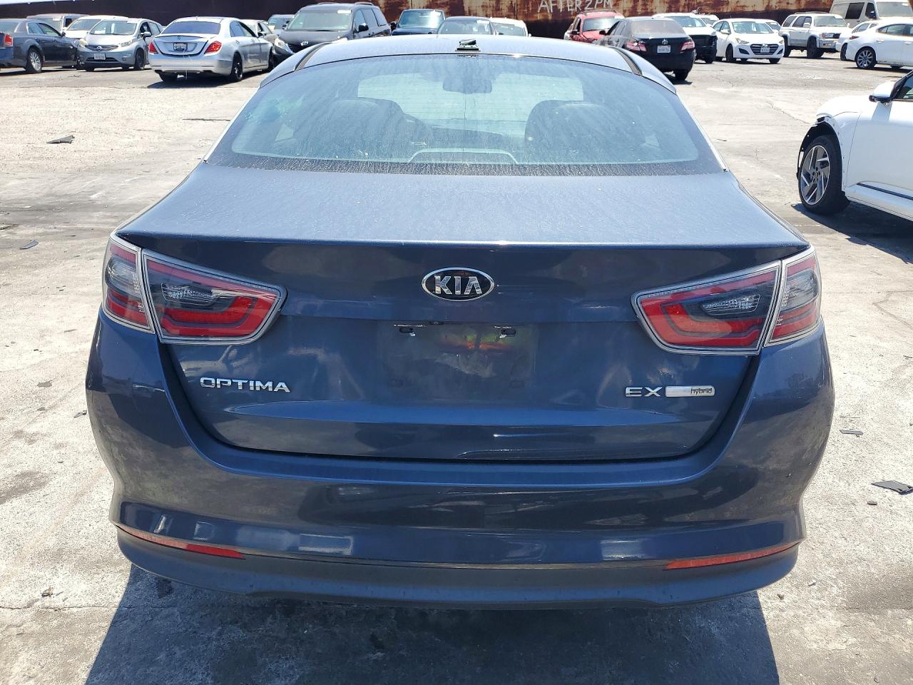 2015 Kia Optima Hybrid Blue vin: KNAGN4ADXF5080635