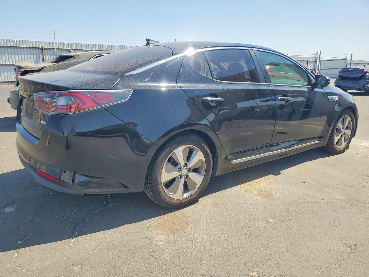 2015 Kia Optima Hybrid Black vin: KNAGN4ADXF5080666