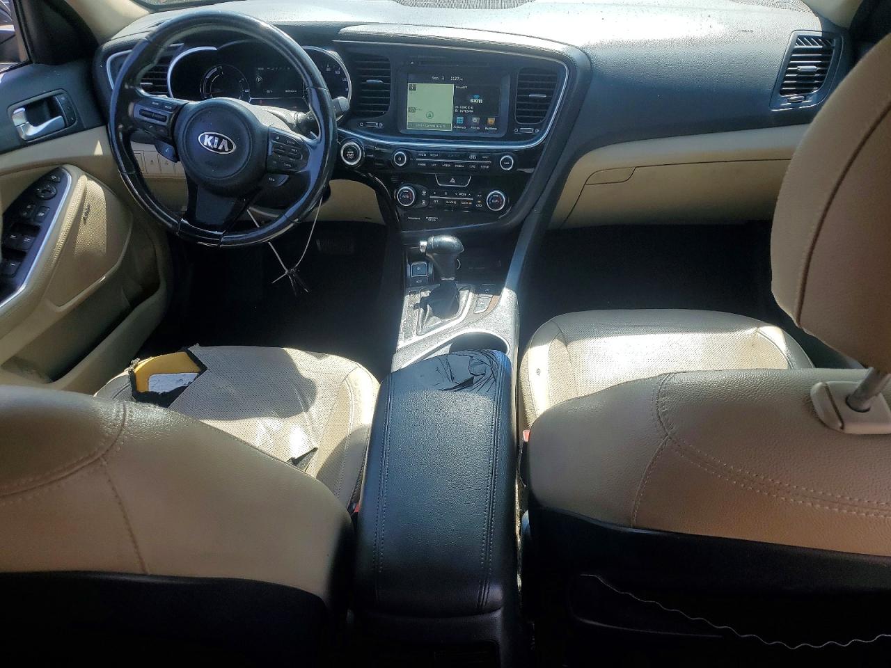 2015 Kia Optima Hybrid Black vin: KNAGN4ADXF5080666