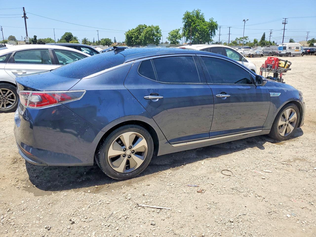 2015 Kia Optima Hybrid Blue vin: KNAGN4ADXF5085088