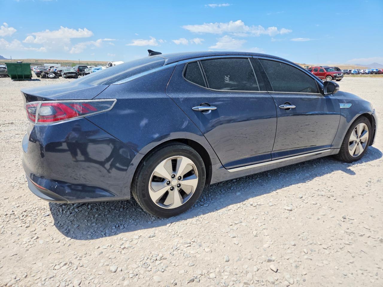 2015 Kia Optima Hybrid Blue vin: KNAGN4ADXF5085088