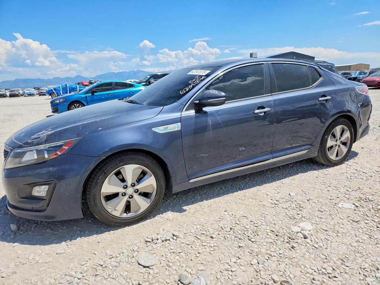 2015 Kia Optima Hybrid Blue vin: KNAGN4ADXF5085088