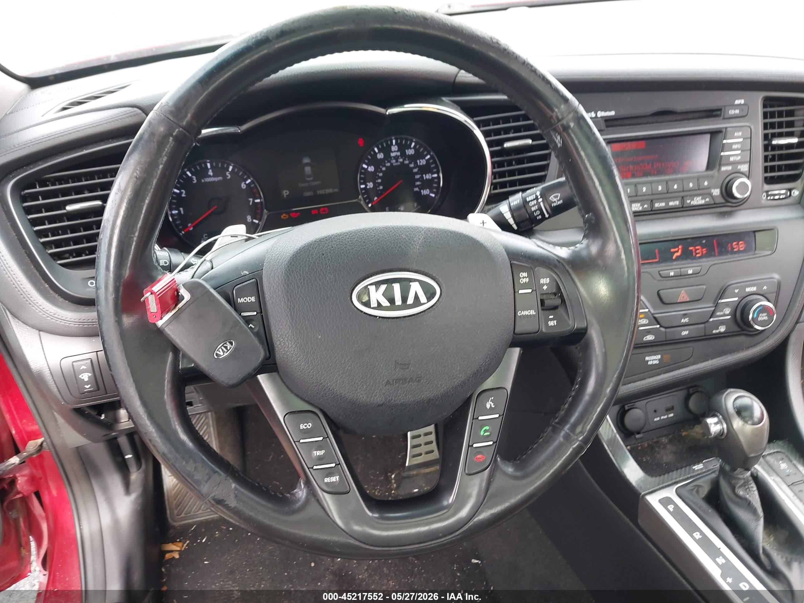2011 Kia Optima Sx Red vin: KNAGR4A60B5132029