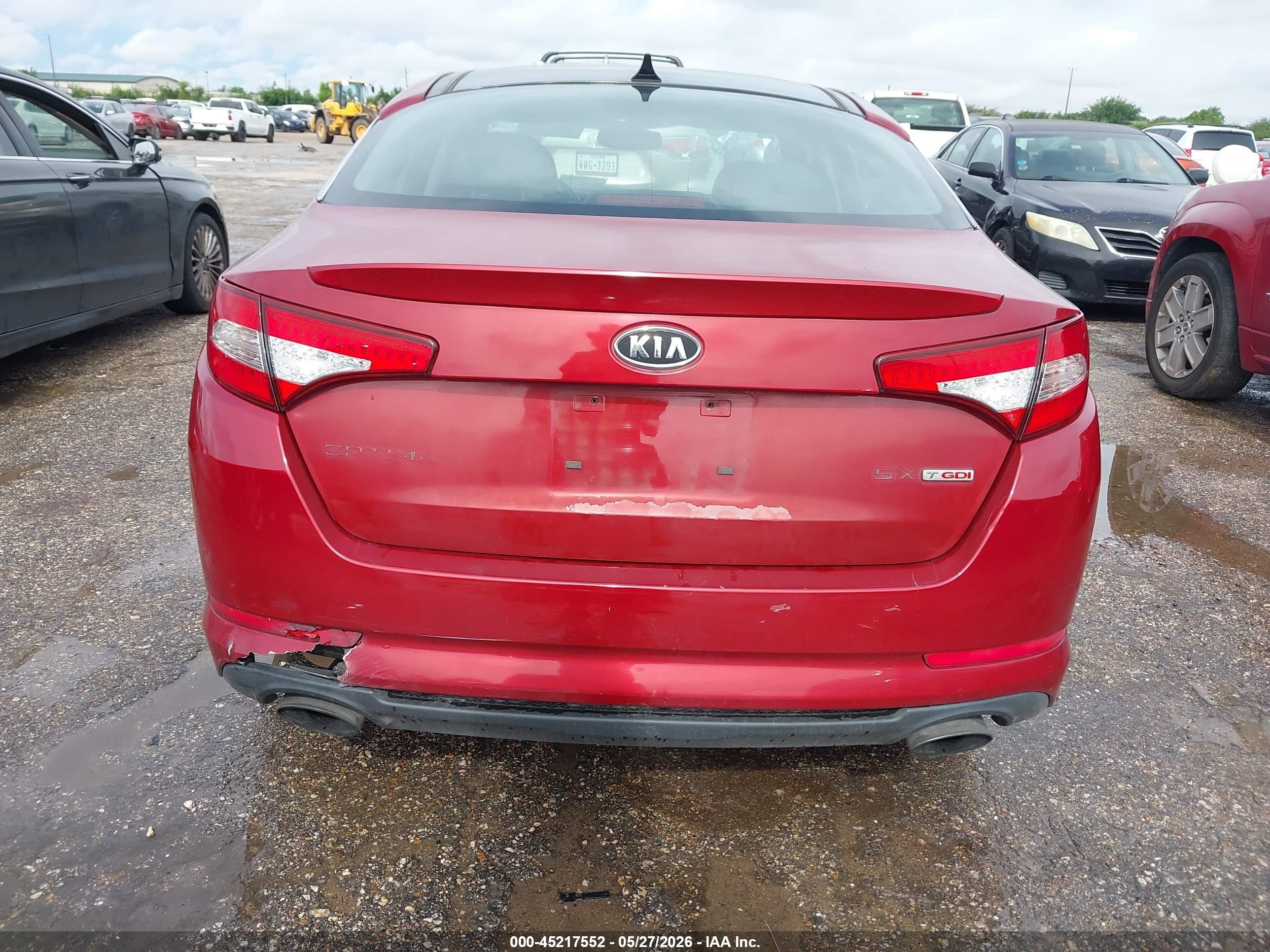 2011 Kia Optima Sx Red vin: KNAGR4A60B5132029